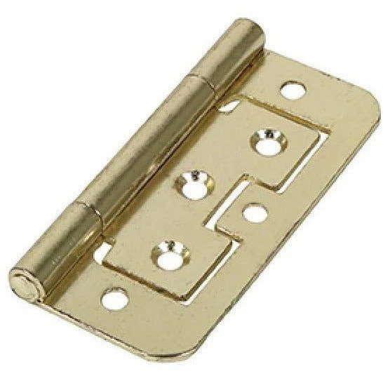 Flush Hinge - 75 x 51mm - Electro Brass