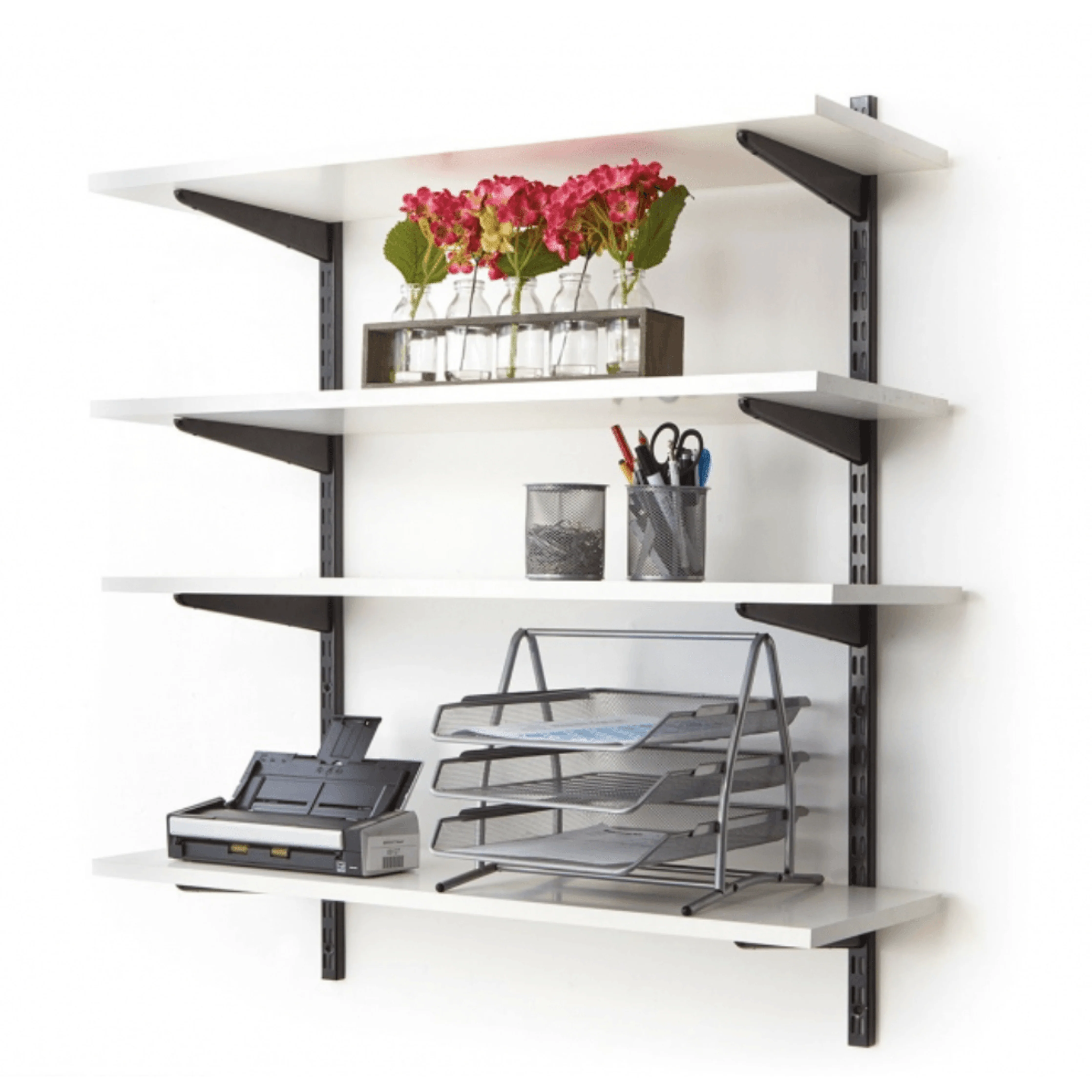 Twin Slot Shelving - Bracket - Black - 120mm - Image 9