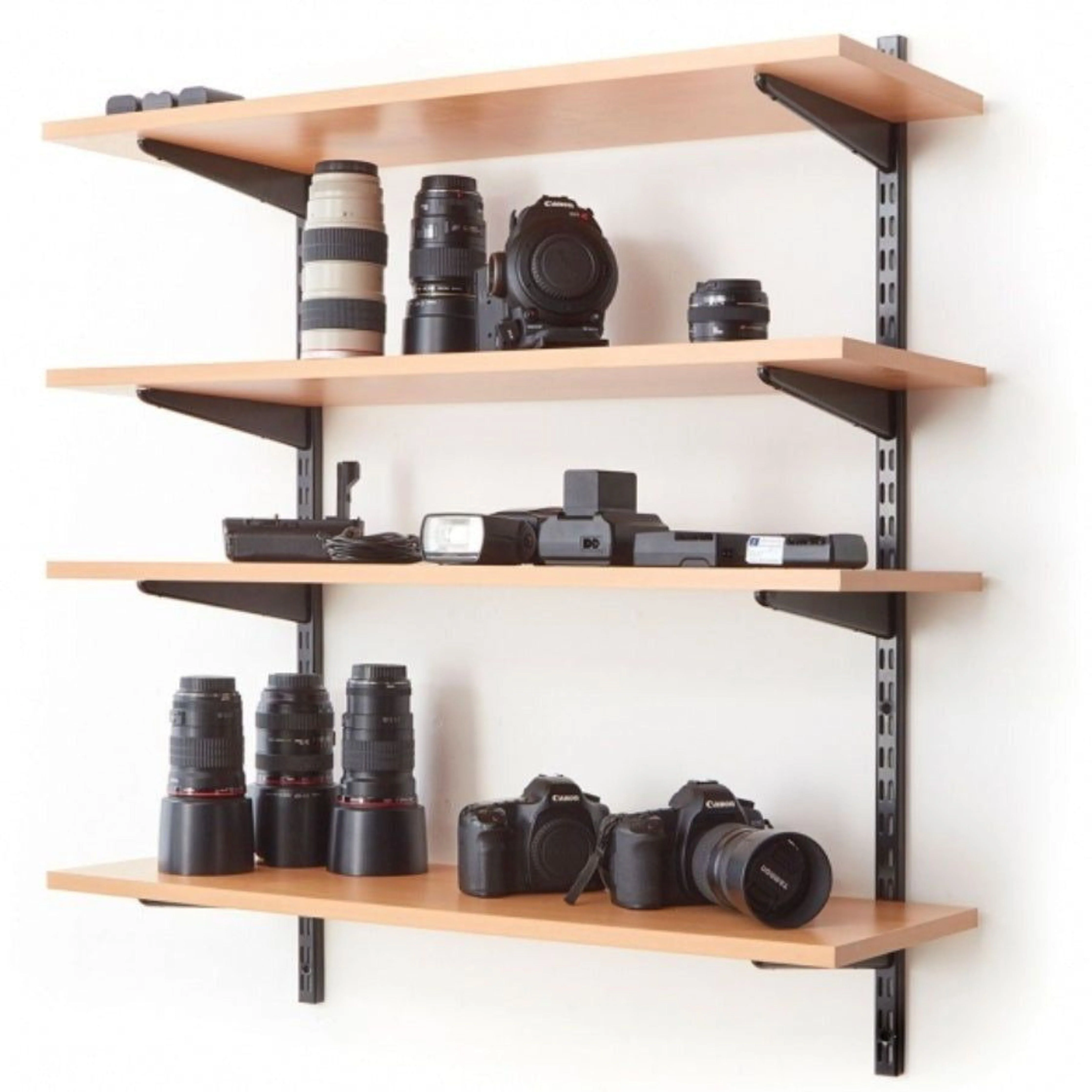 Twin Slot Shelving - Upright - Black - 1980mm - Image 7
