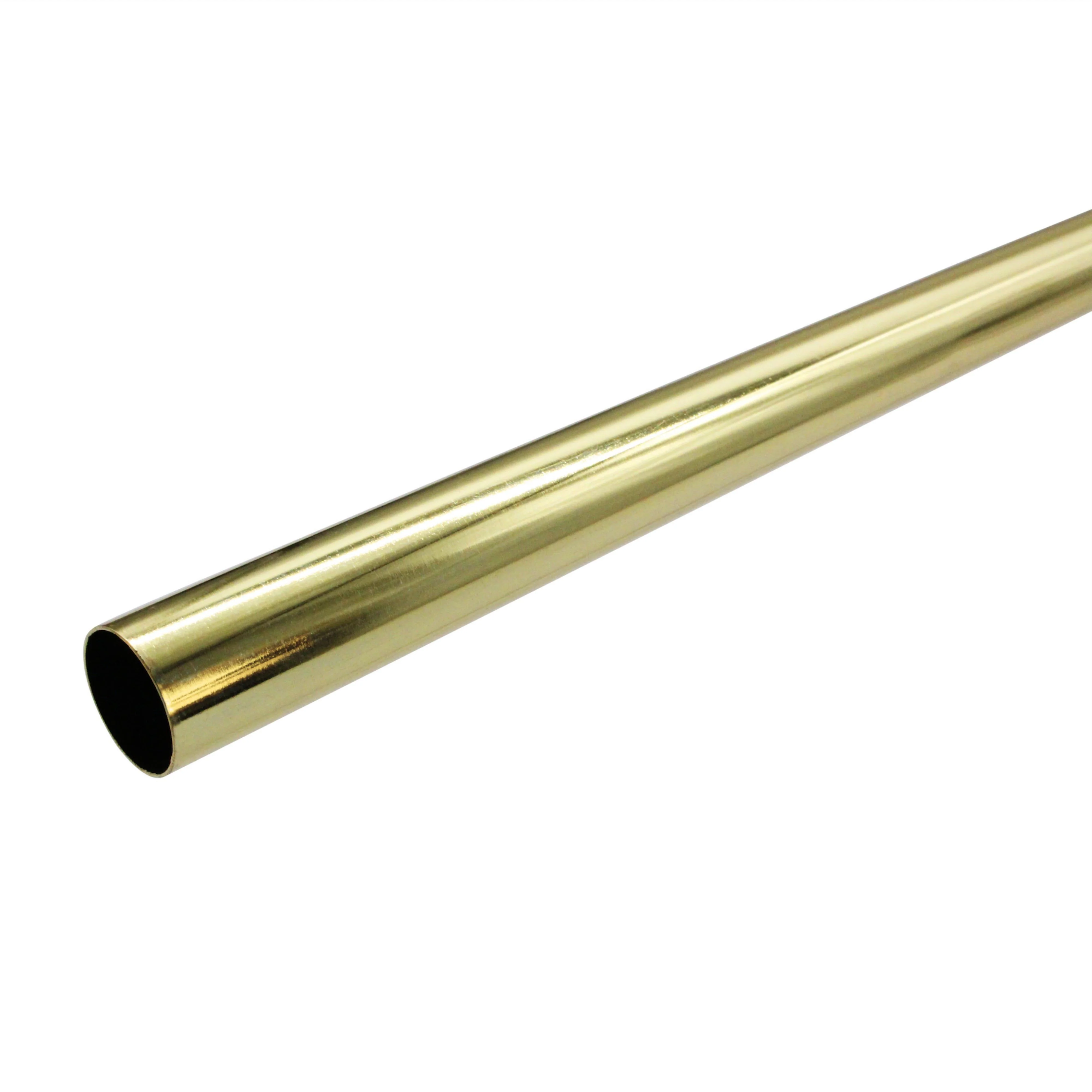 Wardrobe Clothes Rail - 19mm X 1219mm - Brass Plated