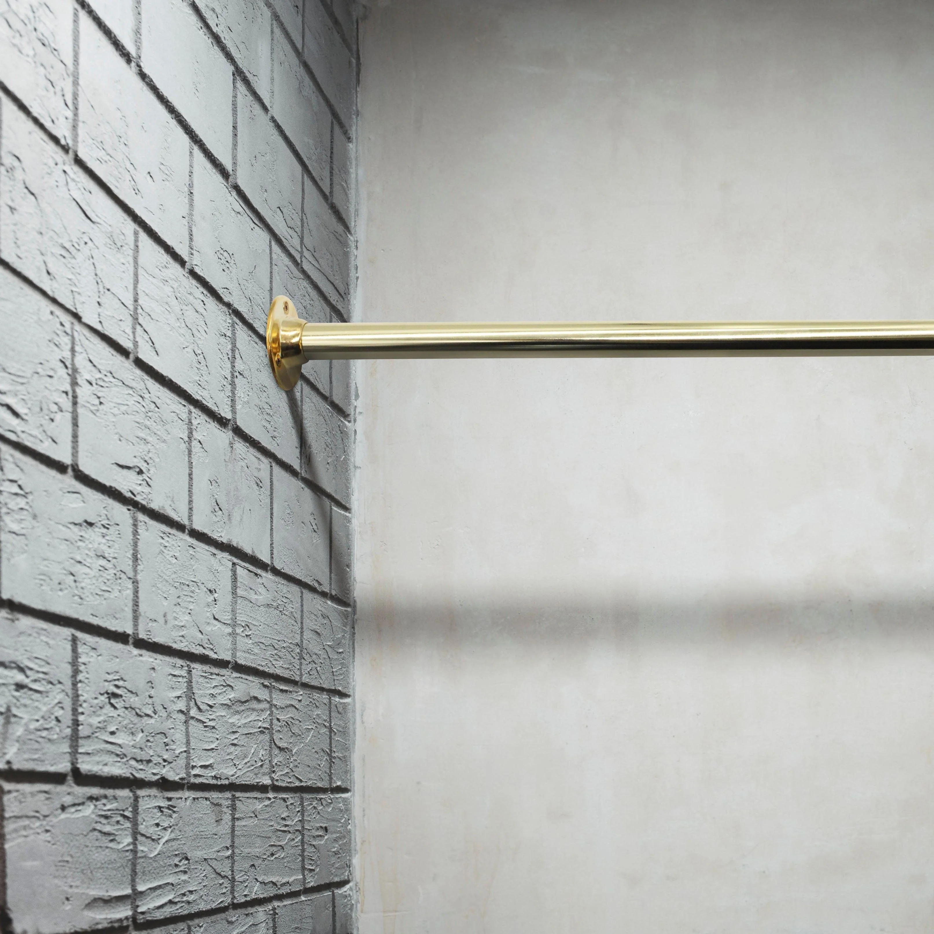 Wardrobe Clothes Rail - 19mm X 1219mm - Brass Plated - Image 5