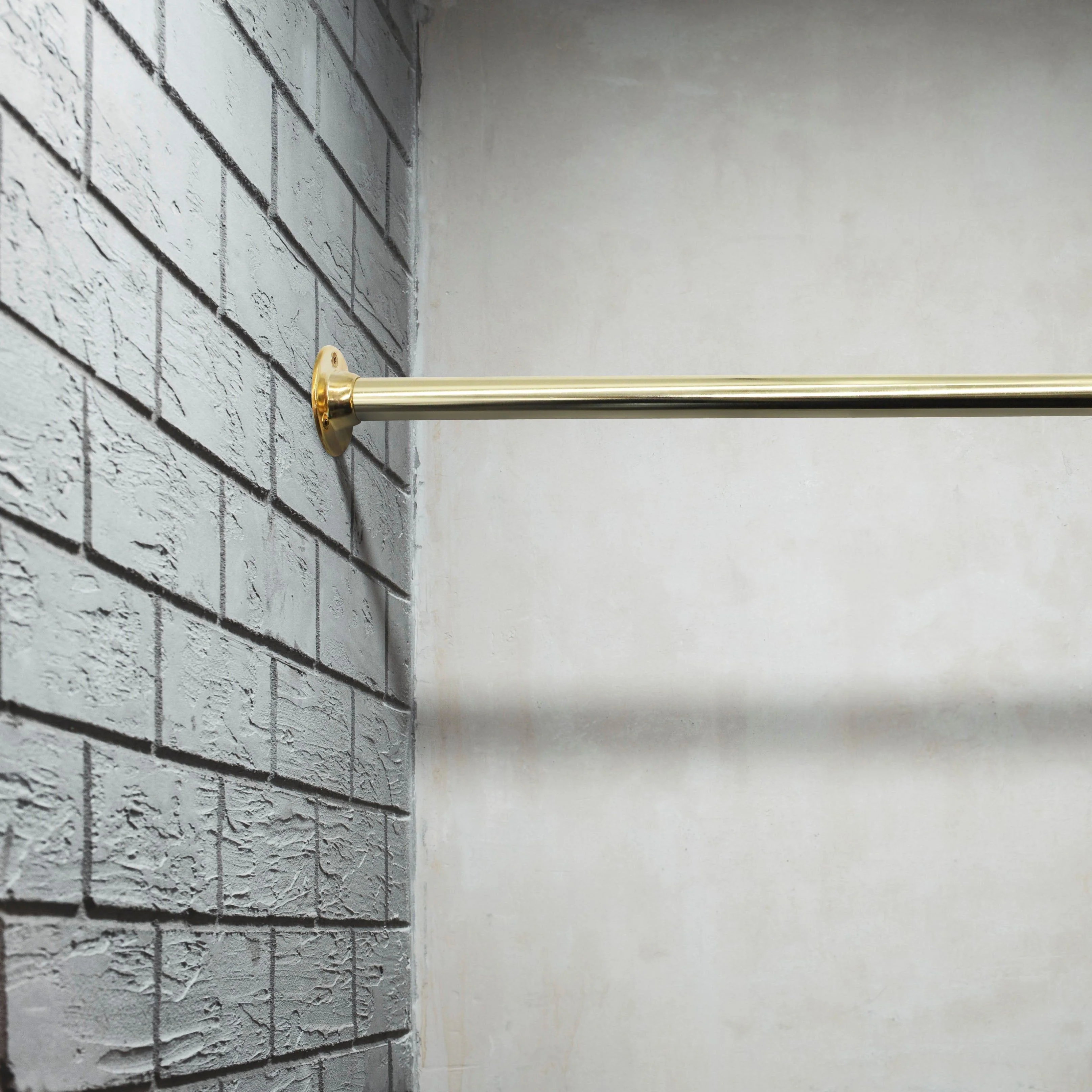 Wardrobe Clothes Rail - 19mm X 914mm - Brass Plated - Image 5