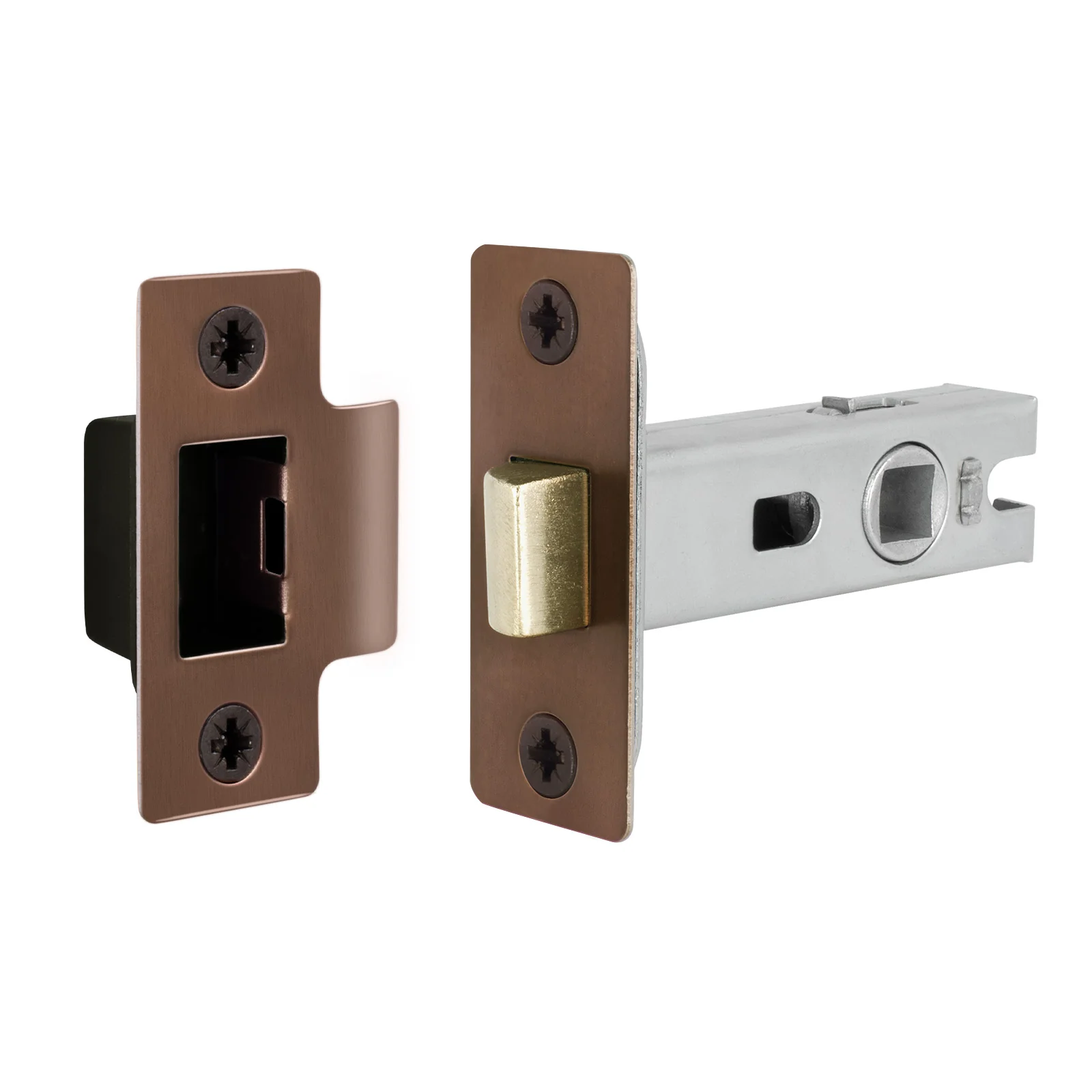 3 inch/76mm Tubular Latch Bolt Through - 57mm Backset - Bronze