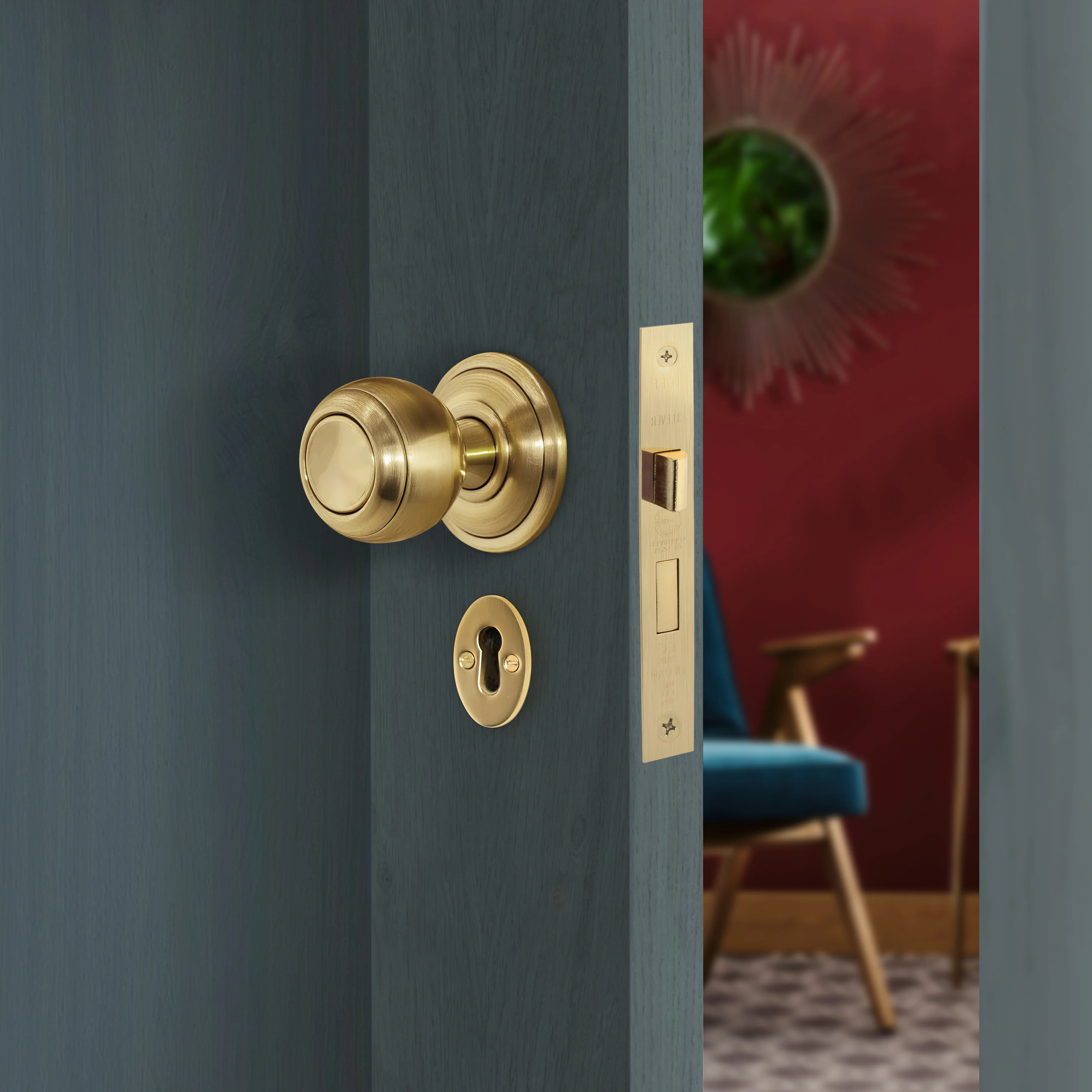 Mortice Fire Rated Sashlock - 80mm Case Size - 57mm Backset - Satin Brass - Image 7