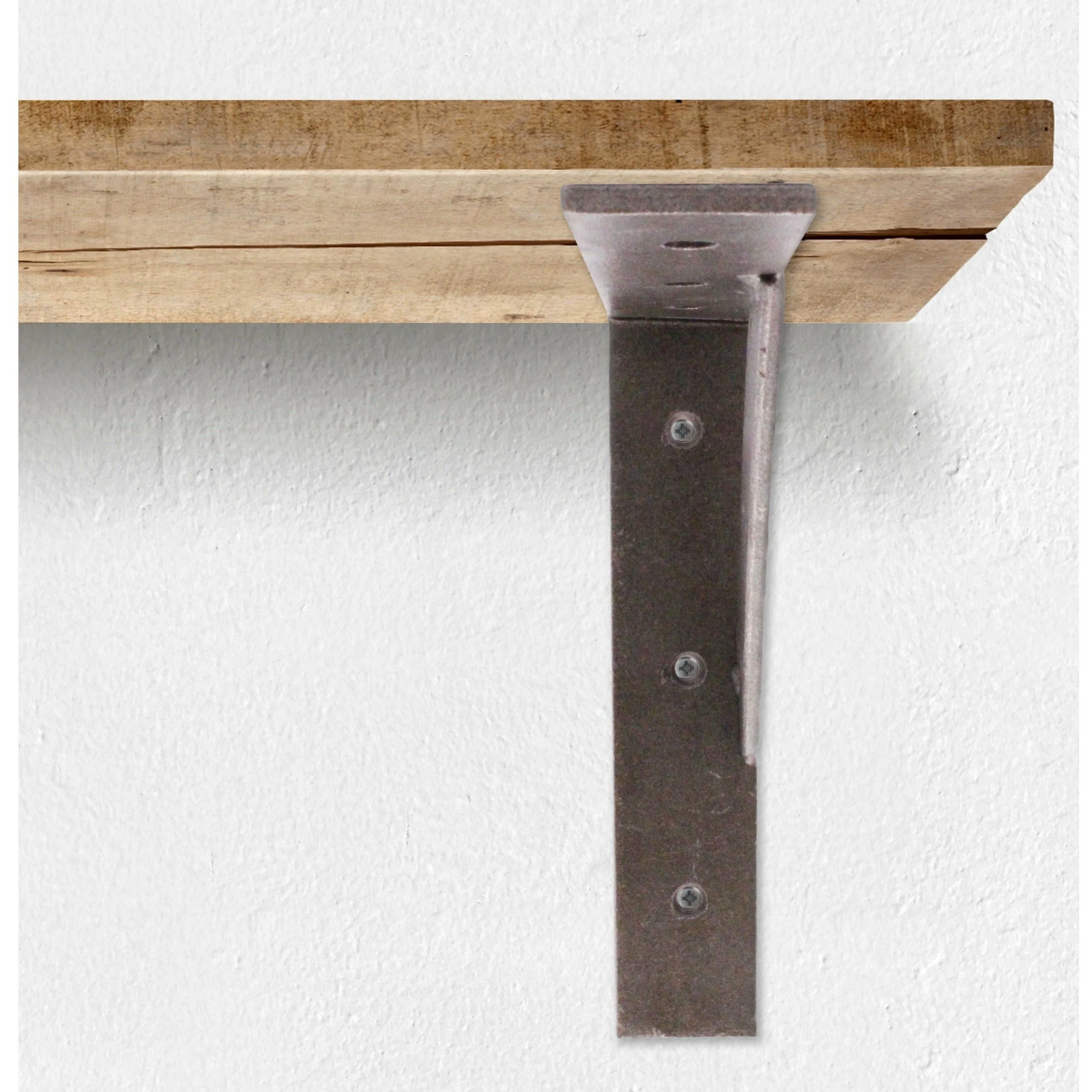 Scaffold Board Shelf Brackets Strong 400mm PAIR Reinforced Heavy Duty Rustic Wall Mounted Supports - Image 5