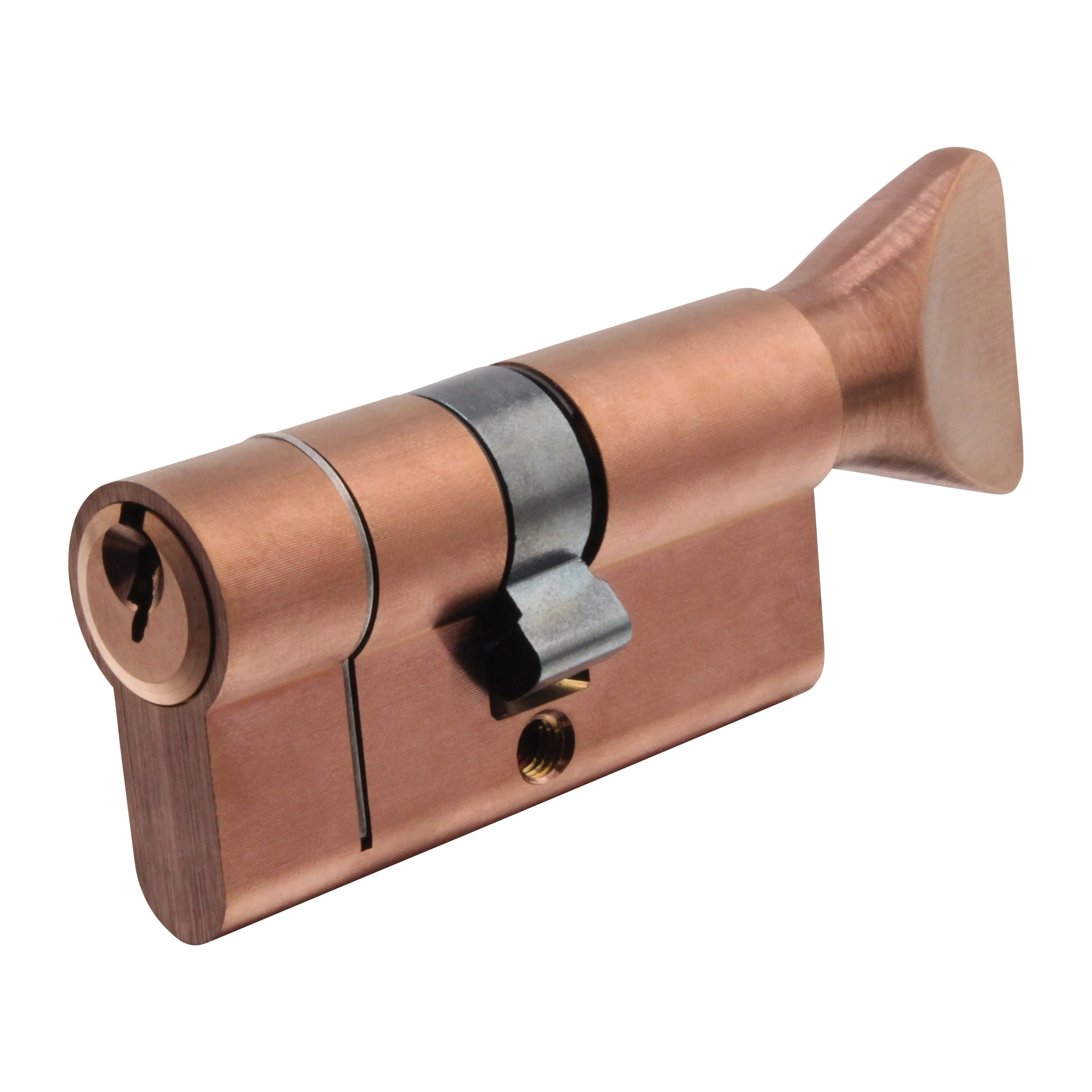 5 Pin 30/30mm 60mm [25+25+10mm] Euro Cylinder and Turn - Keyed Alike - Satin Antique Bronze