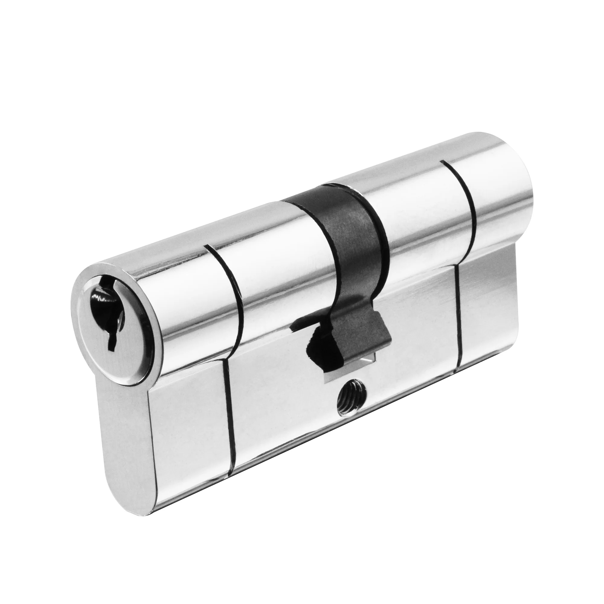 5 Pin 40/50mm 90mm [35+45+10mm] Euro Double Cylinder - Keyed to Differ - Polished Chrome