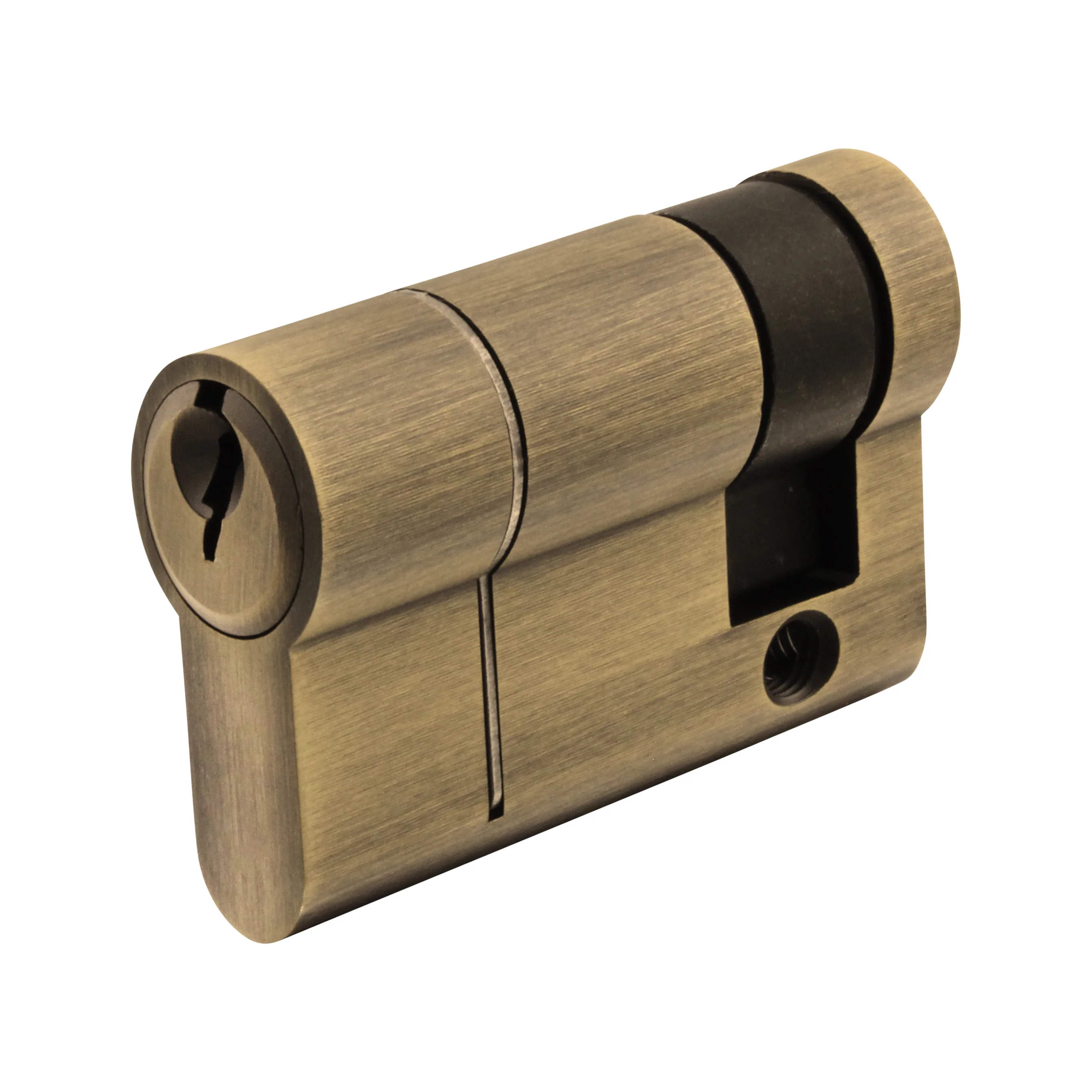 5 Pin 45mm [30+5+10mm] Single Cylinder - Master Keyed - Satin Antique Brass