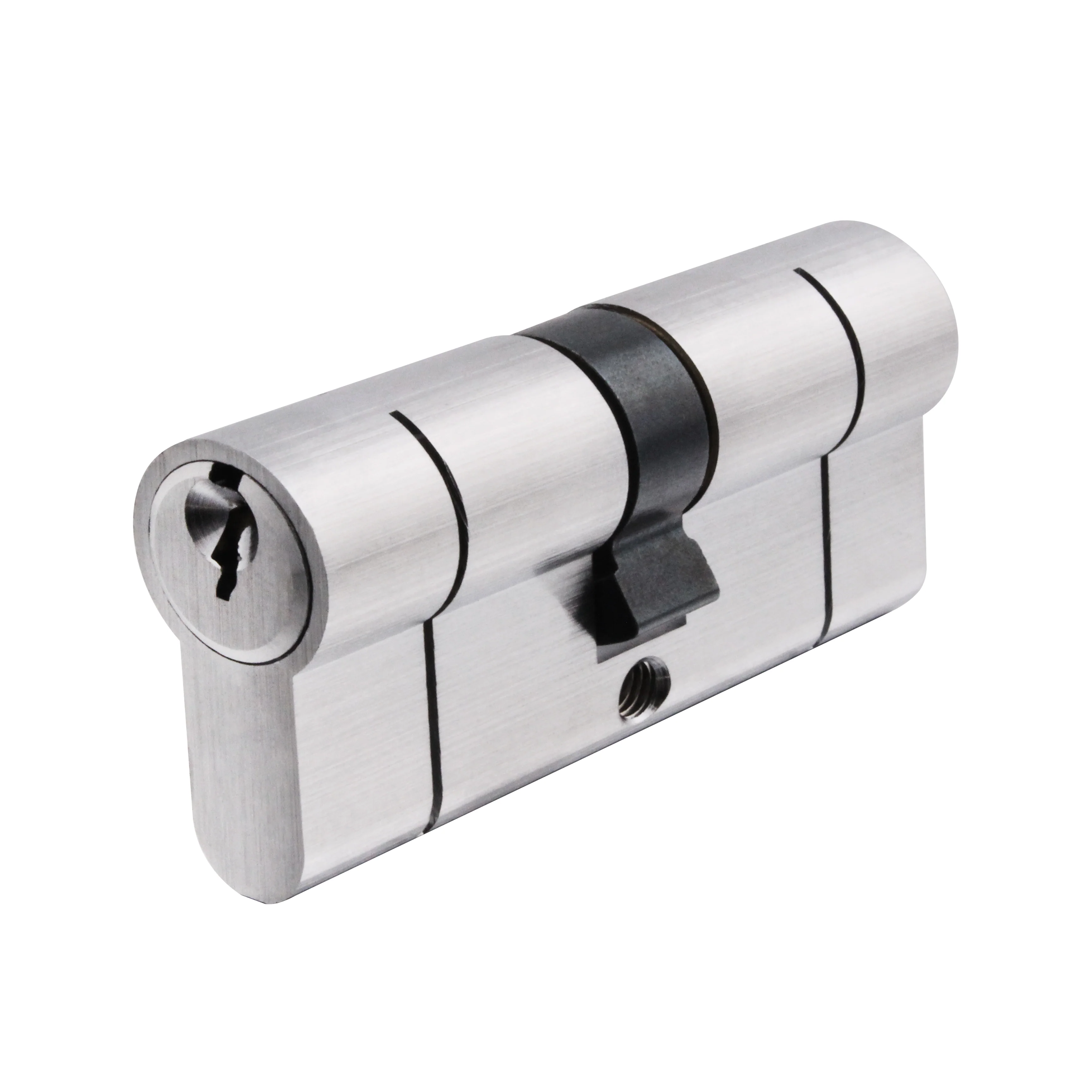 5 Pin 50/50mm 100mm [45+45+10mm] Euro Double Cylinder - Keyed to Differ - Satin Chrome