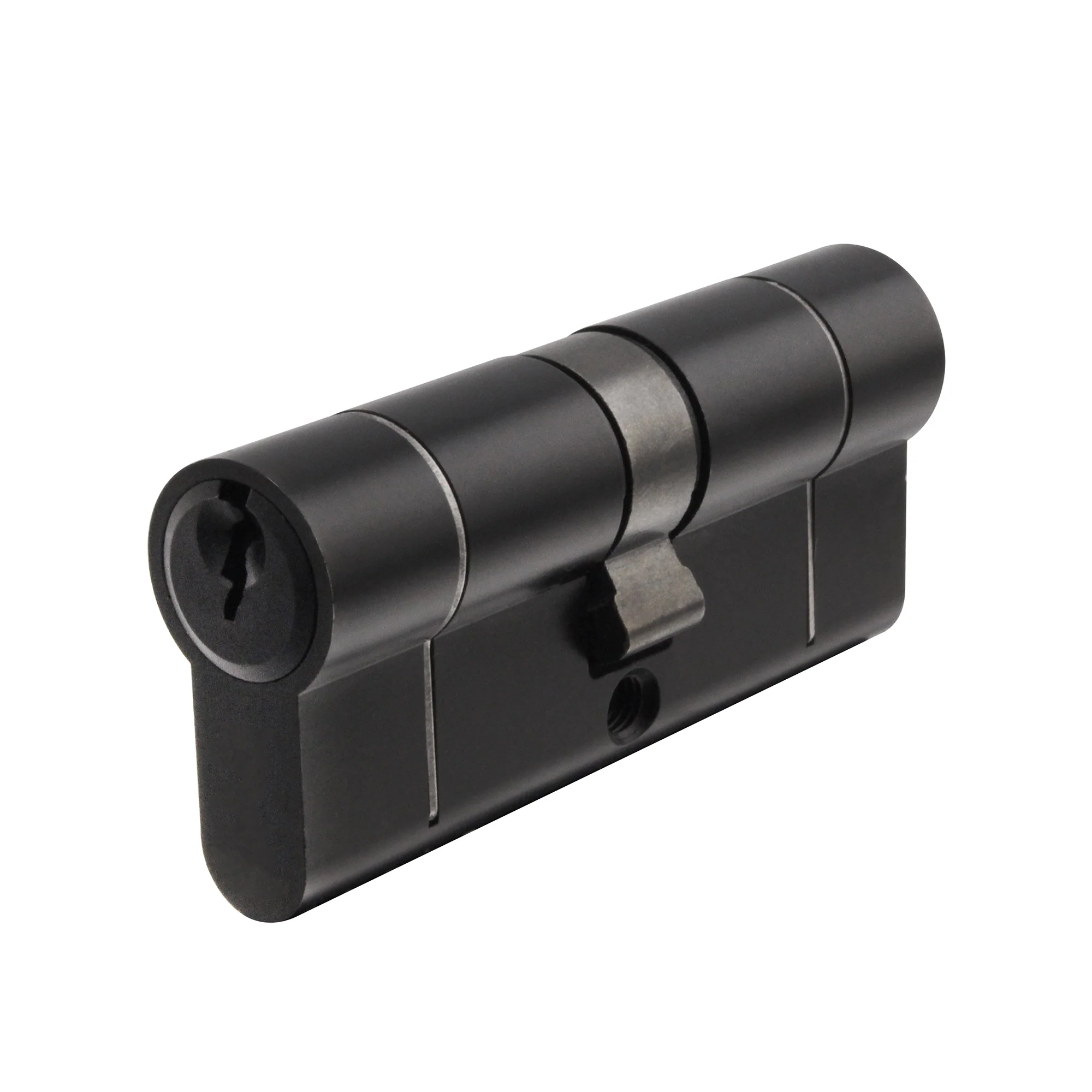 5 Pin 40/40mm 80mm [35+35+10mm] Euro Double Cylinder - Keyed to Differ - Matt Black