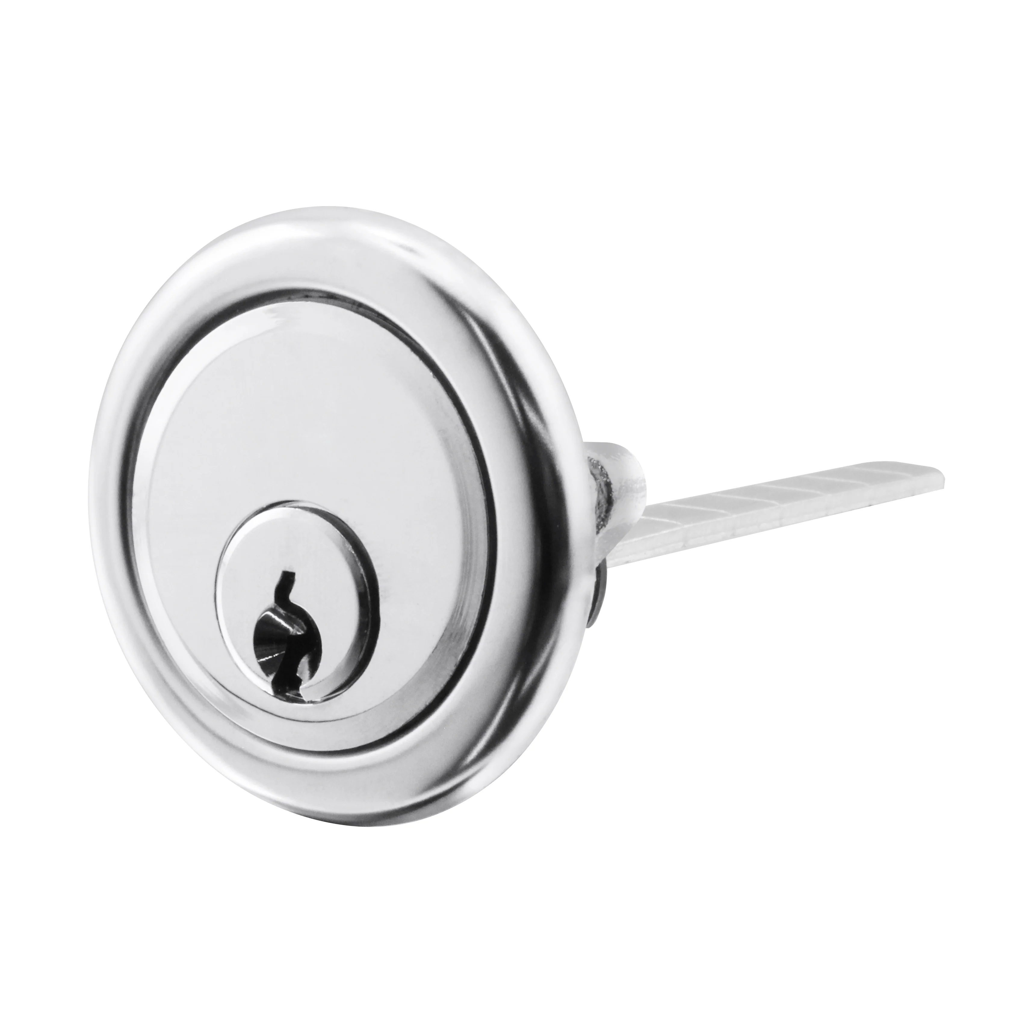 5 Pin Universal Rim Cylinder - Keyed Alike - Polished Chrome