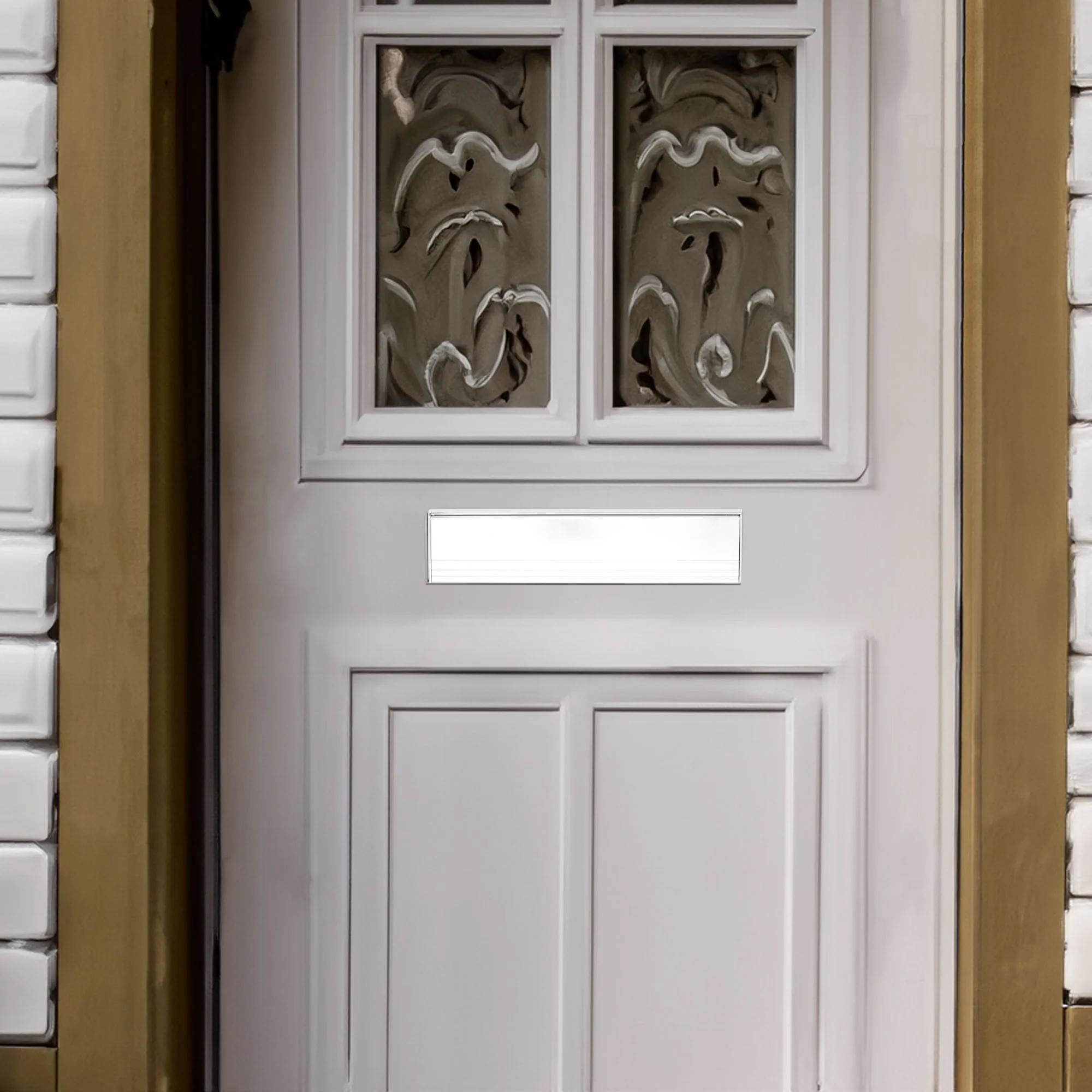 FD60 Fire Rated Draught Proof Letter Plate - 250mm - Polished Silver - Image 5