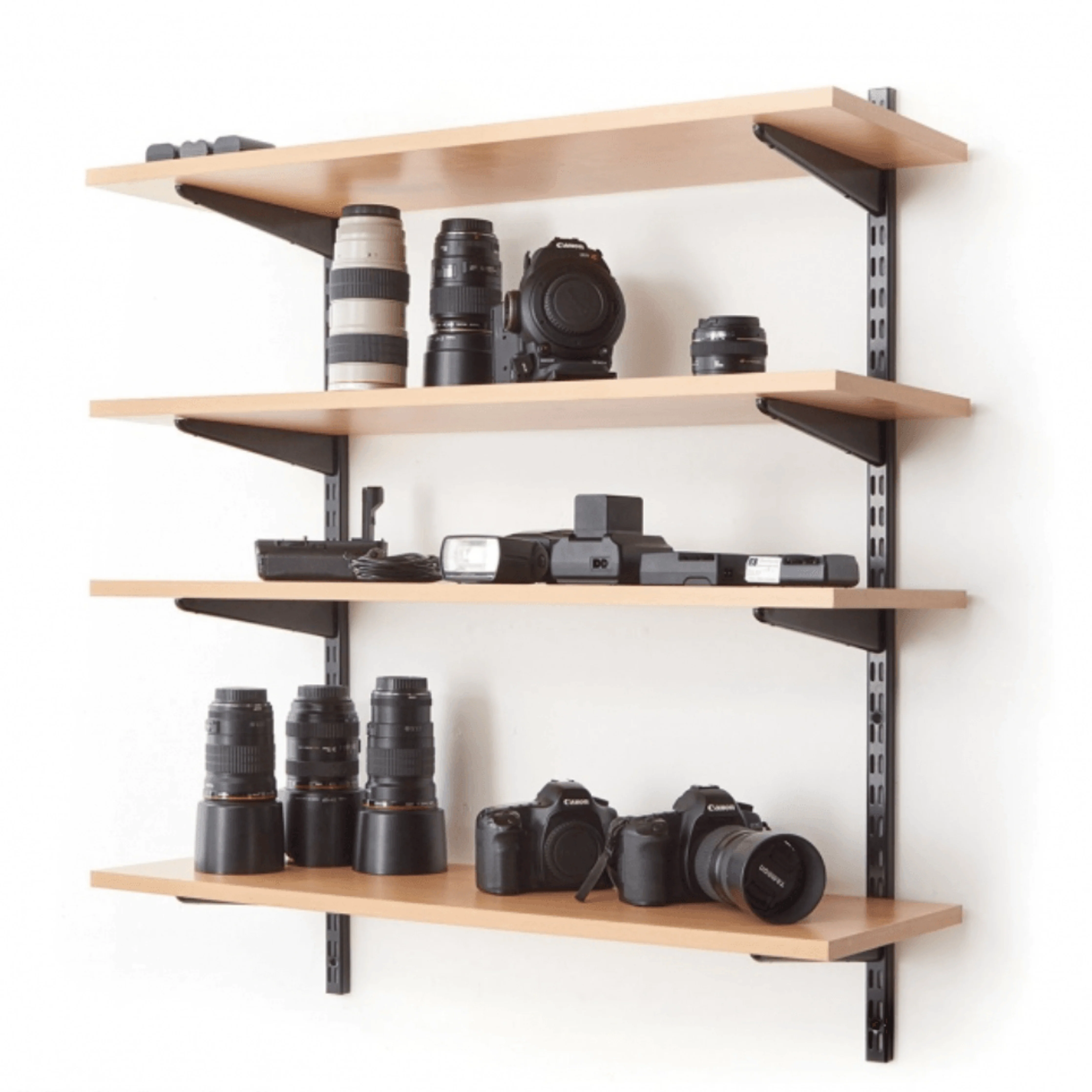Twin Slot Shelving - Bracket - Black - 610mm - Image 8