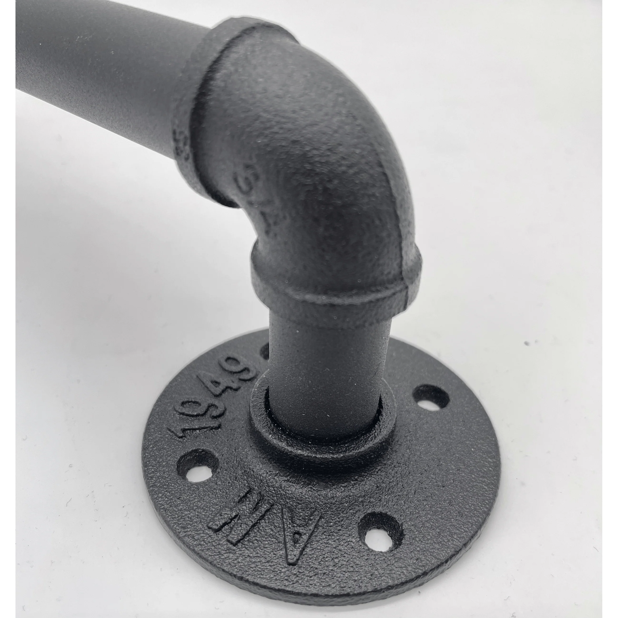 Black Handrail Grab Rail 900mm - Cast Iron - Image 6