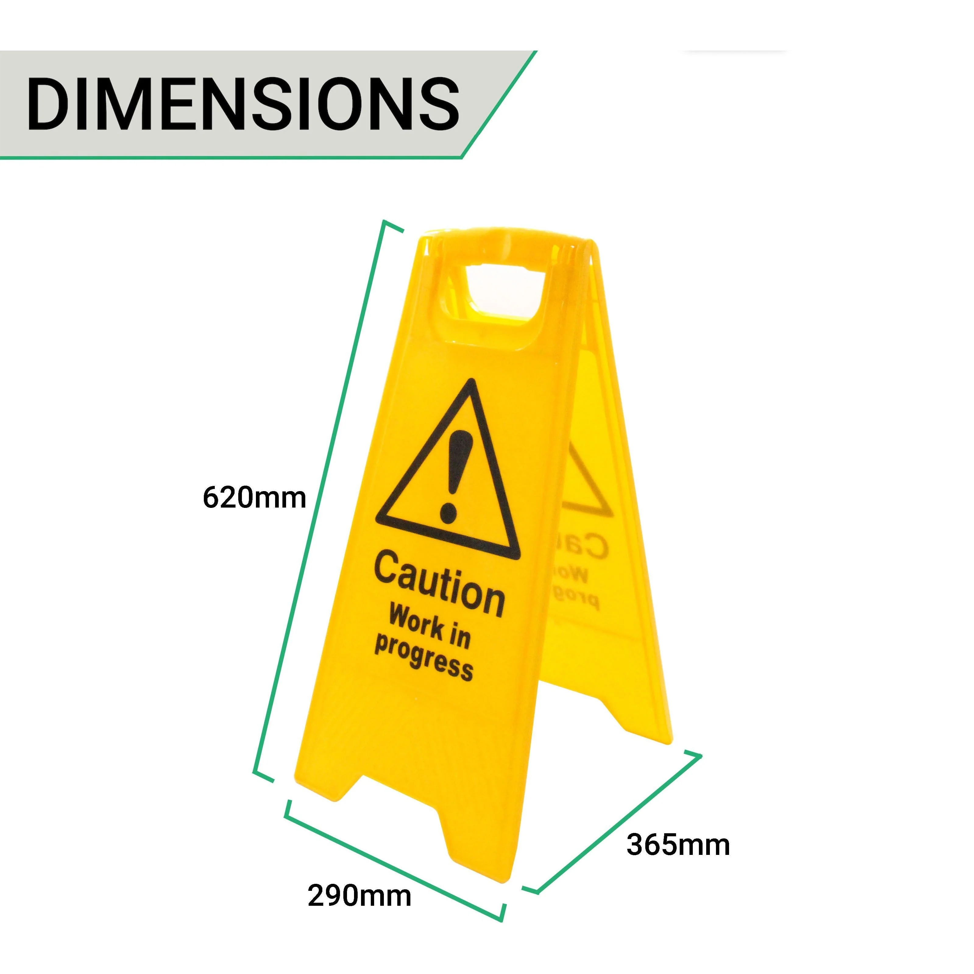 A-Board Caution Work in Progress 620x290mm - Image 4