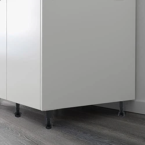 Kitchen Unit Legs Plinth Adjustable Cabinet Carcass Base Unit Feet - 150-180mm - Black - Pack of 4 - Image 4