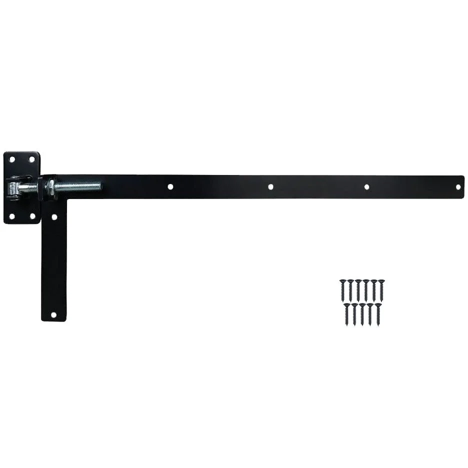 Adjustable Gate Hinges - Left Hand - 900 x 300mm - M20 - Black