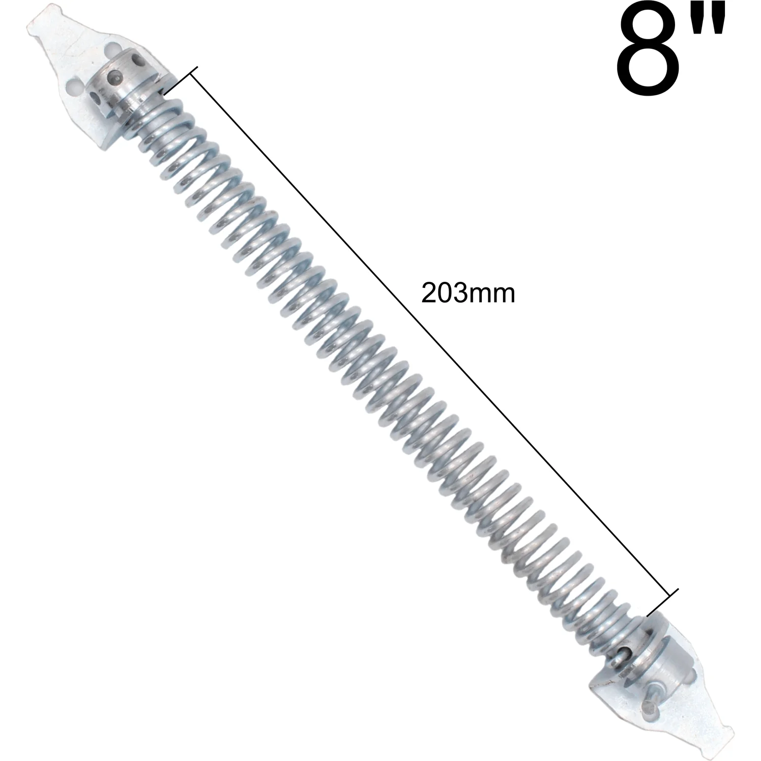 Heavy Adjustable Gate Spring - 200mm / 8 Inch Zinc Plated - Image 3