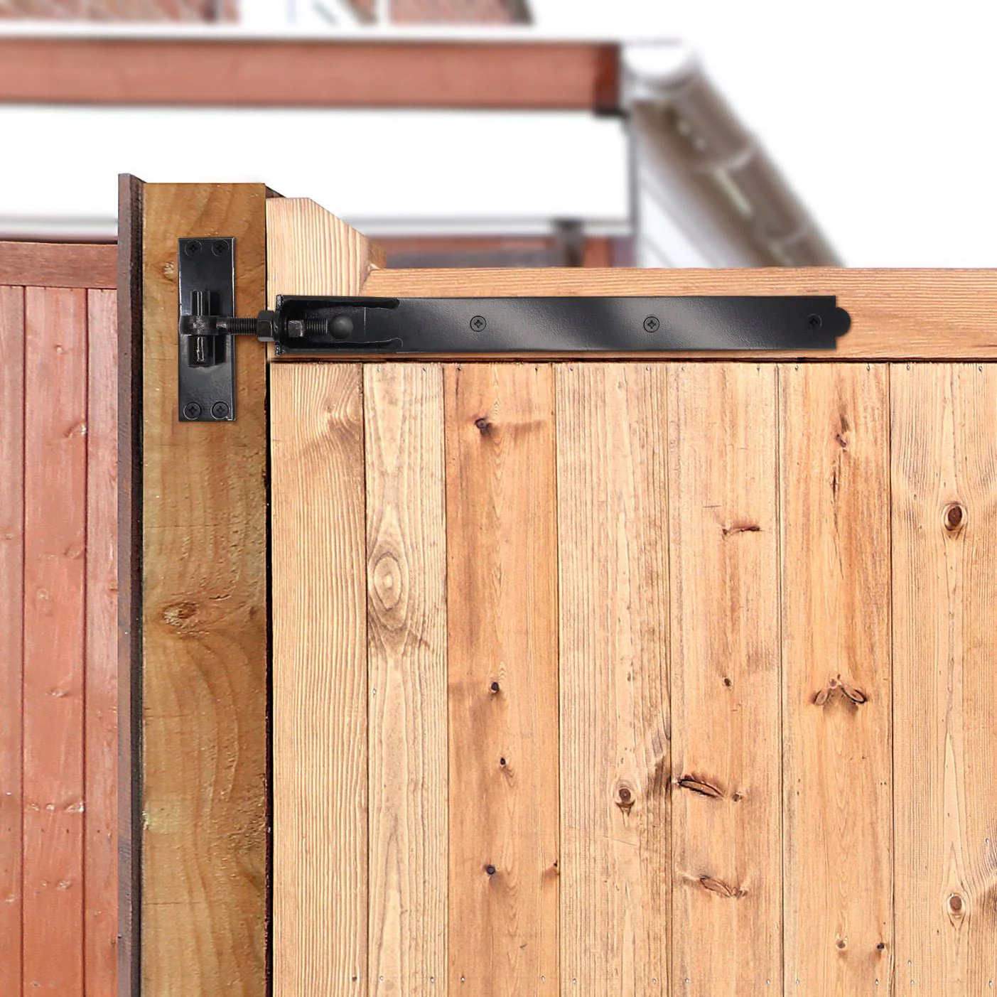 Adjustable Hook and Band Gate Hinge Set - 750mm / 30" - Black (Pair) - Image 5