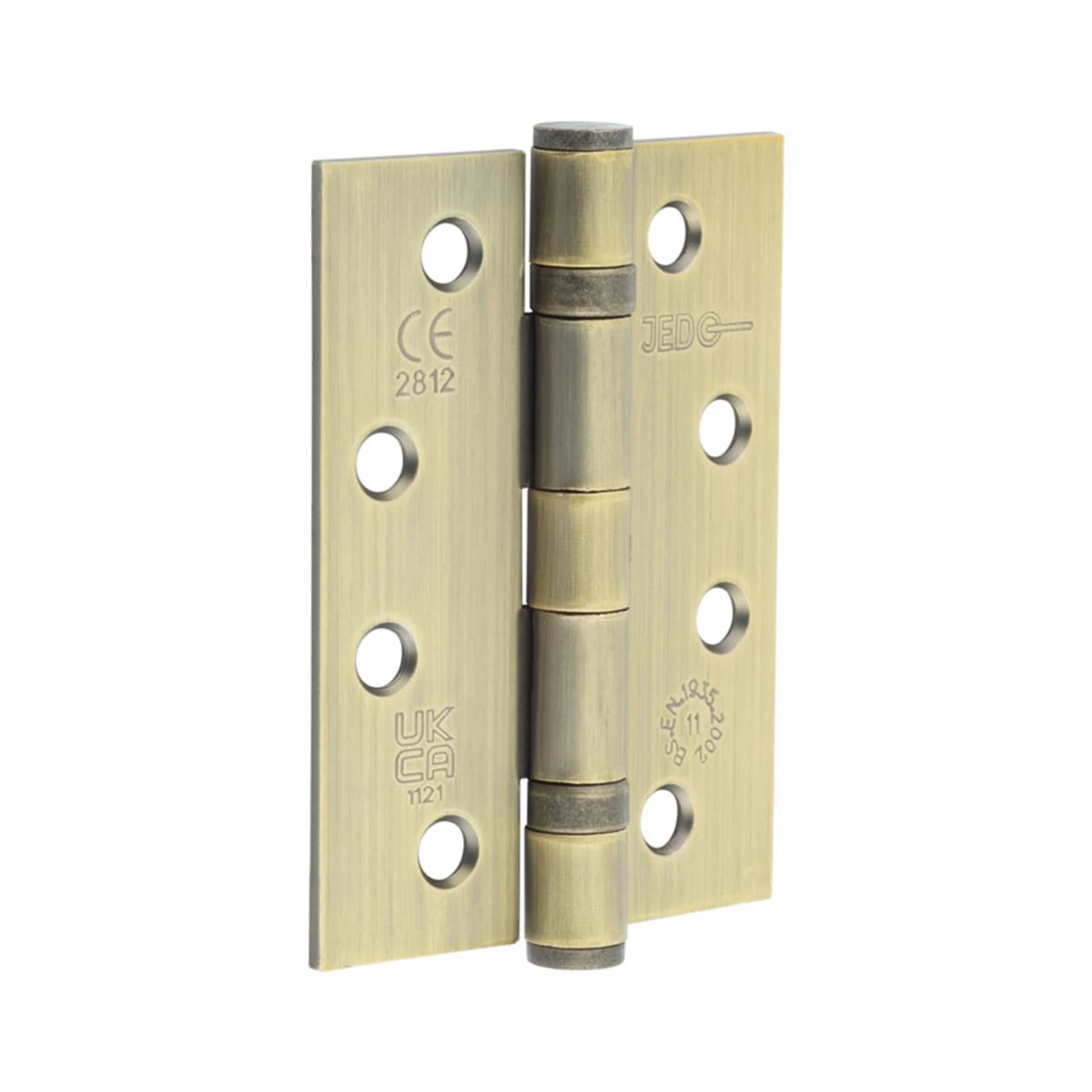 Antique Brass Fire Door Hinges – 4 Inch/102mm – Grade 11 Steel Ball Bearing – Pack 2