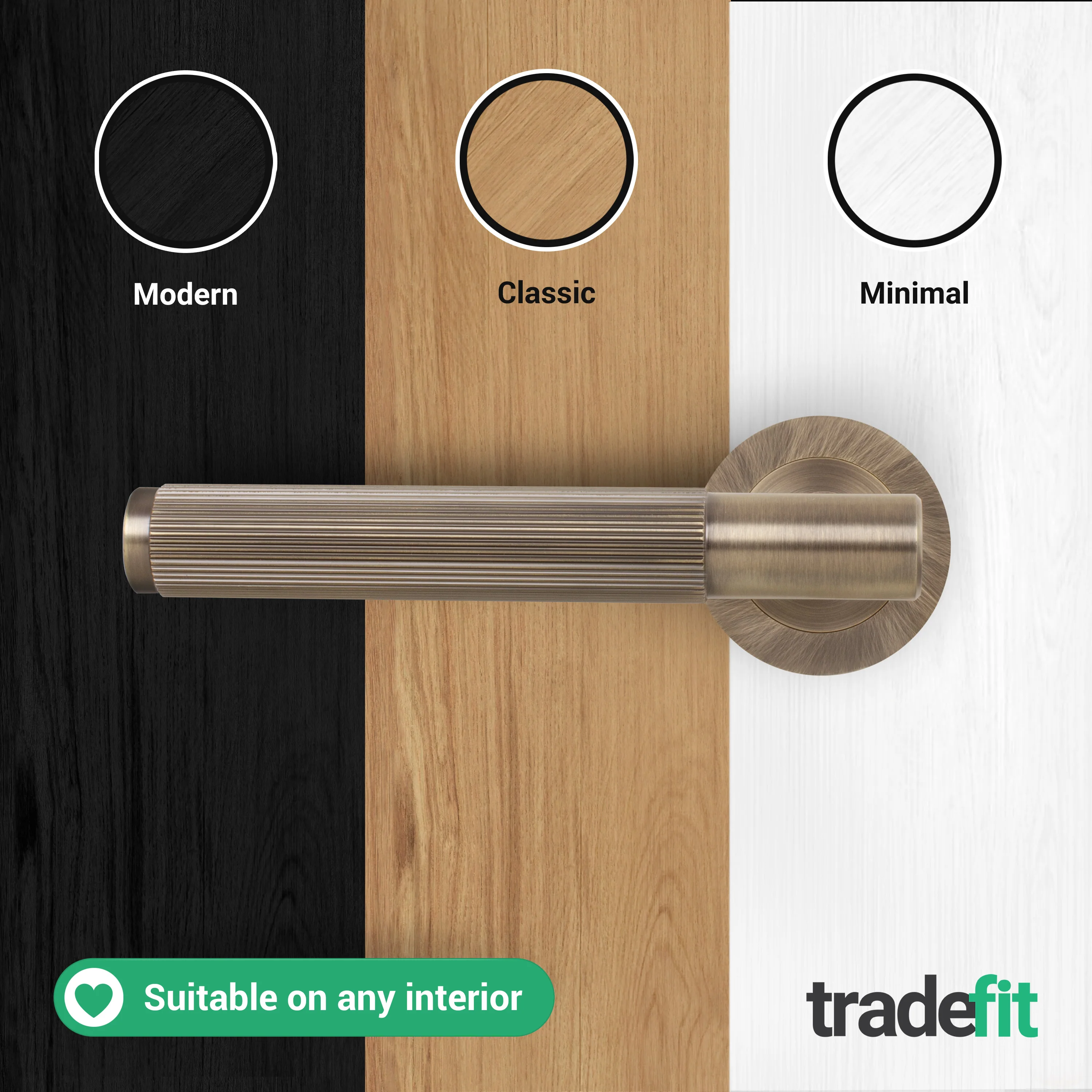 Aurora Antique Brass Lever on Rose Door Handle Kit - Medium Duty FD30/60 - 80mm Euro Sashlock and Double Cylinder - Keyed Alike - Image 7