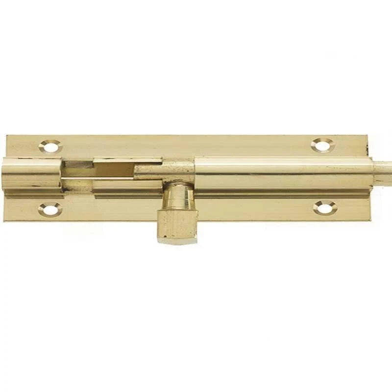 Barrel Bolt Straight - 150x38mm - Polished Brass