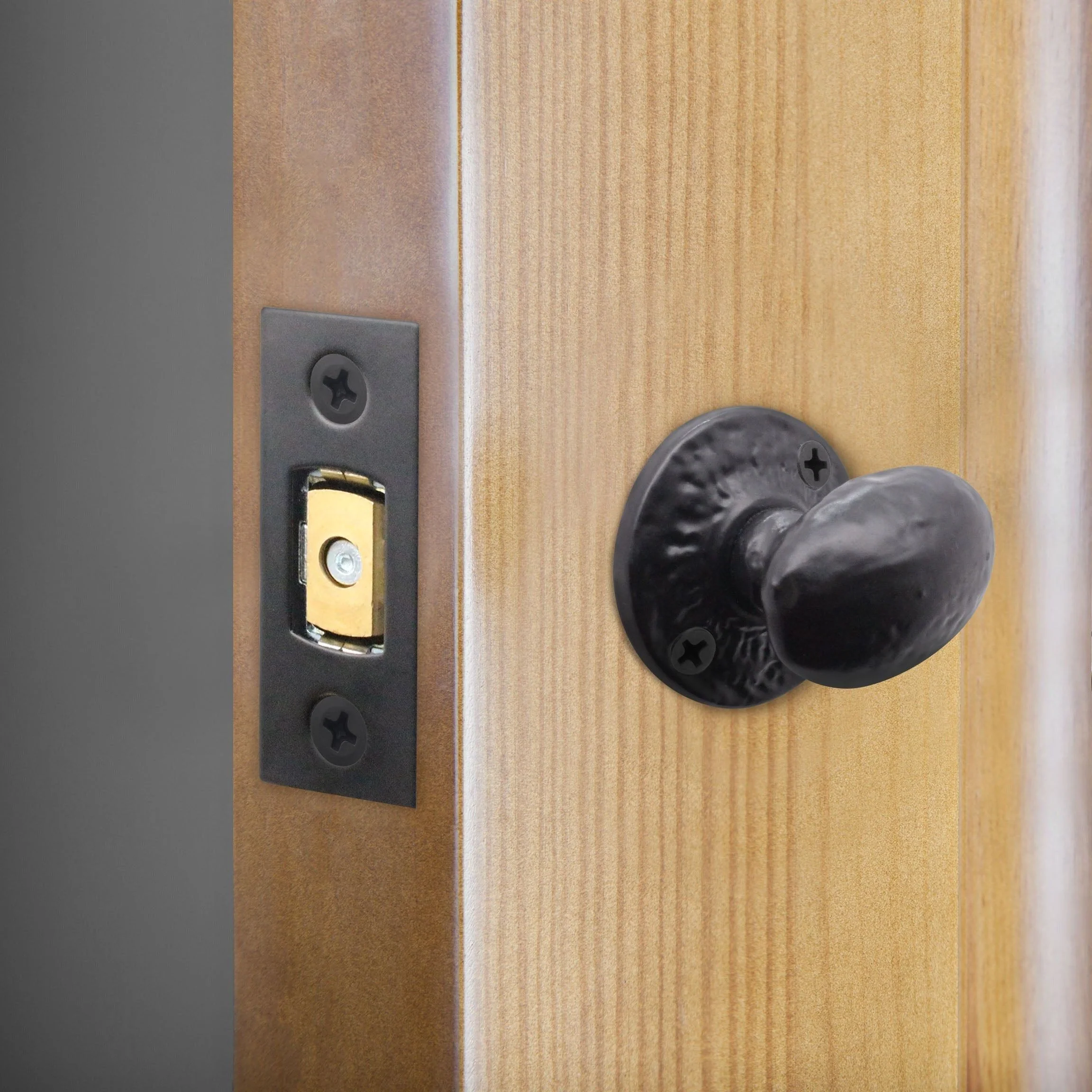 3 inch/76mm Bathroom Tubular Deadbolt Set - 57mm Backset - Antique Black - Image 6