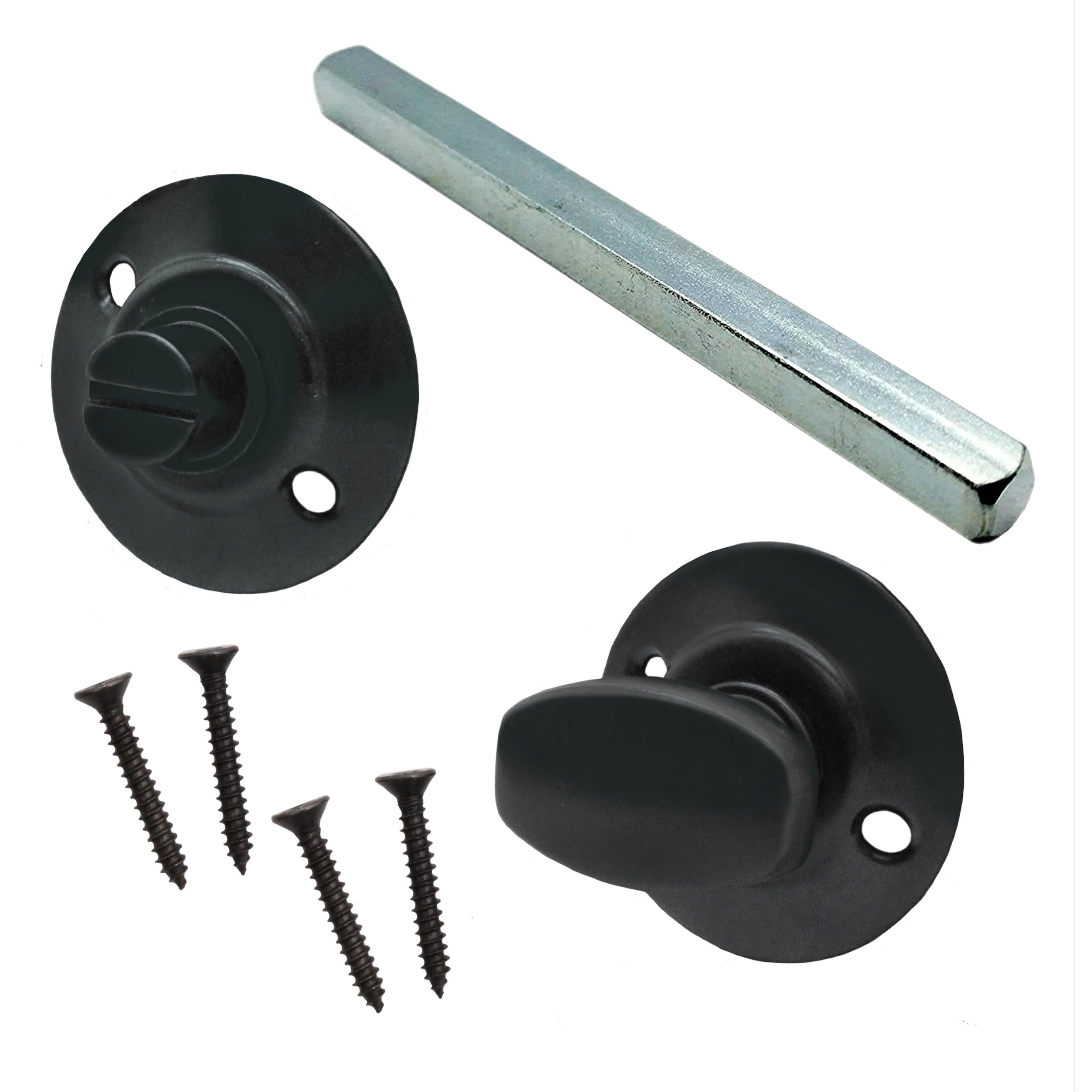 Bathroom Turn & Release - 5mm Spindle - Matt Black