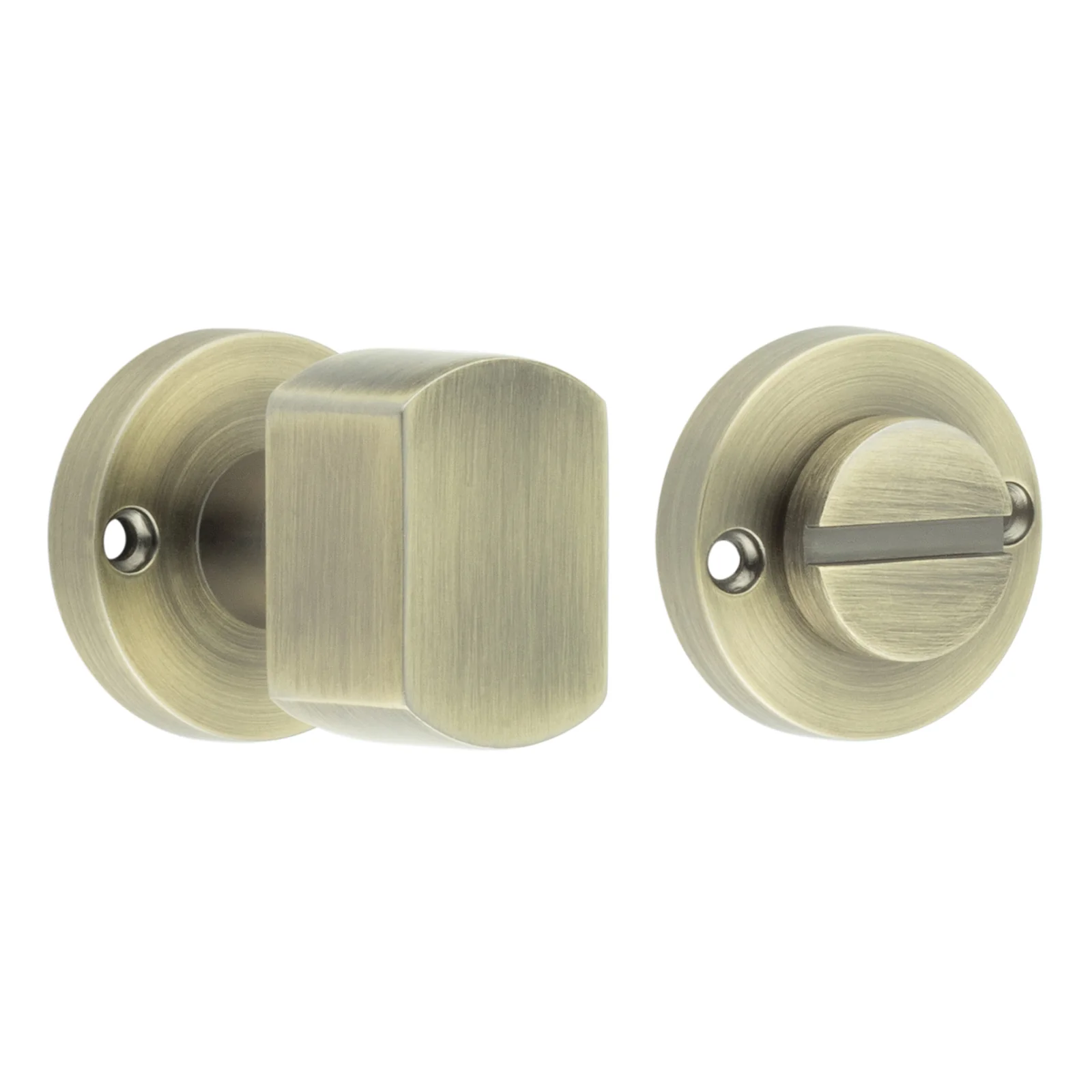 Bathroom Turn and Release - Antique Brass
