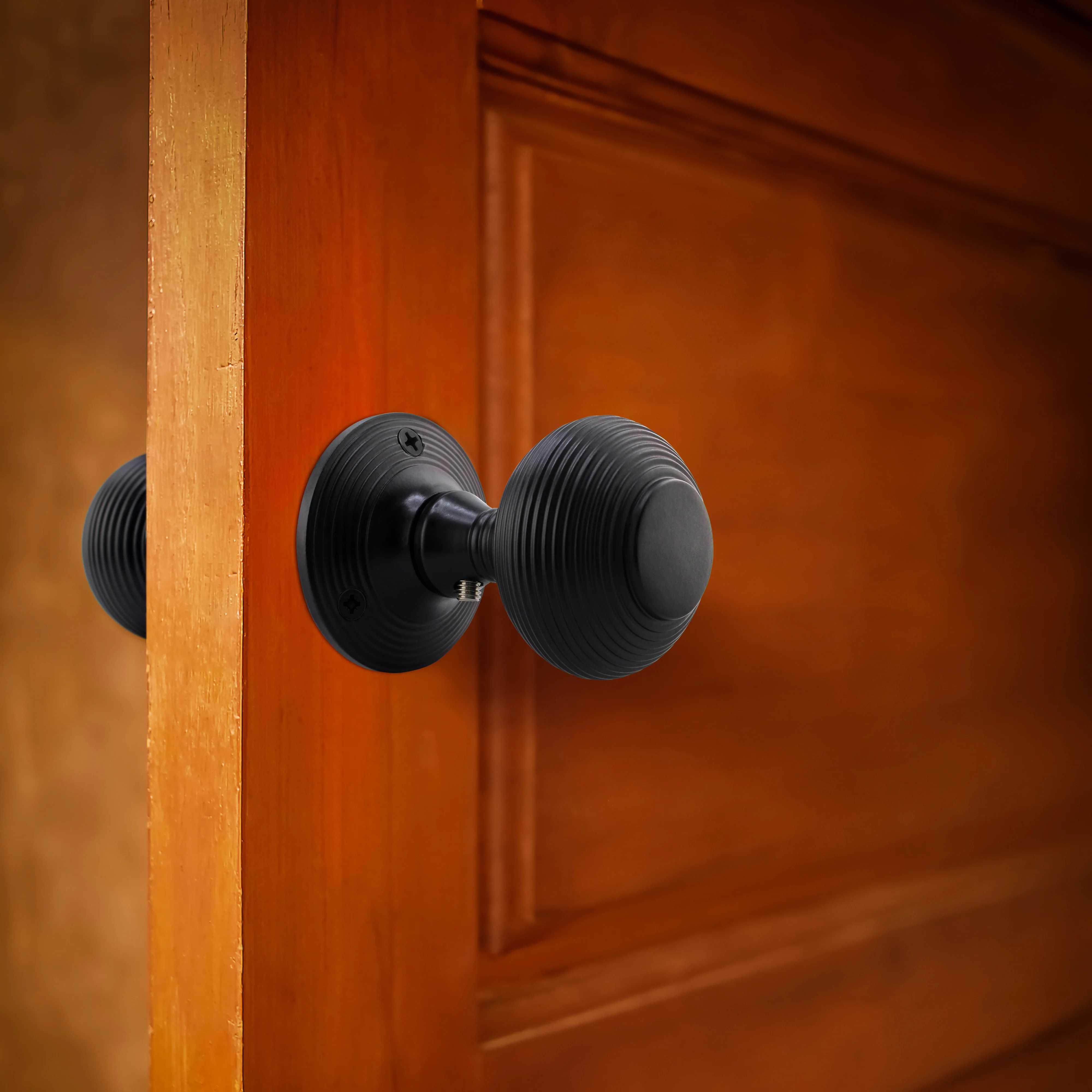 Beehive Black Mortice Door Knob - Image 8