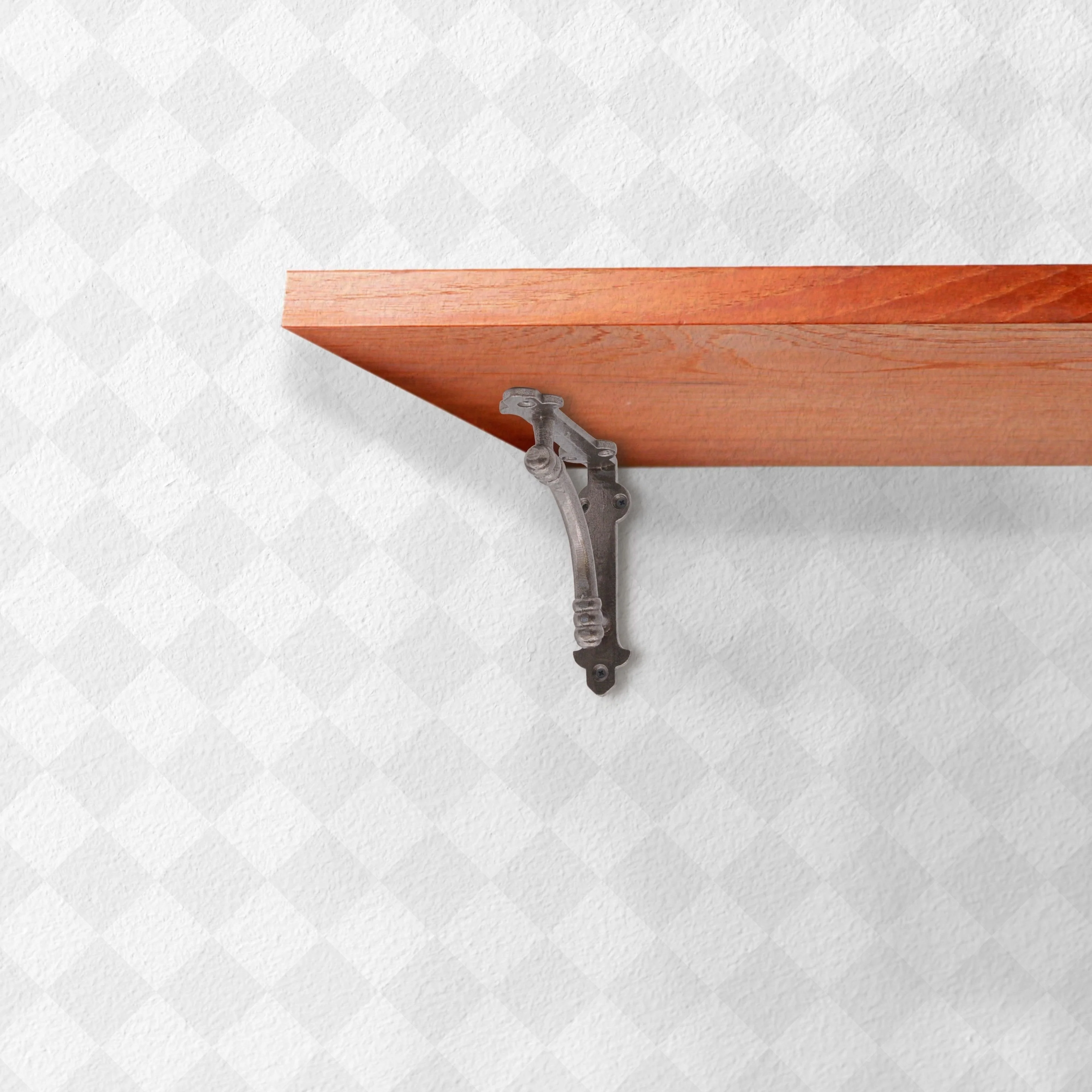 Below Stairs Shelf Bracket Cast Iron - 175x175mm - Self Colour Lacquered - Image 4