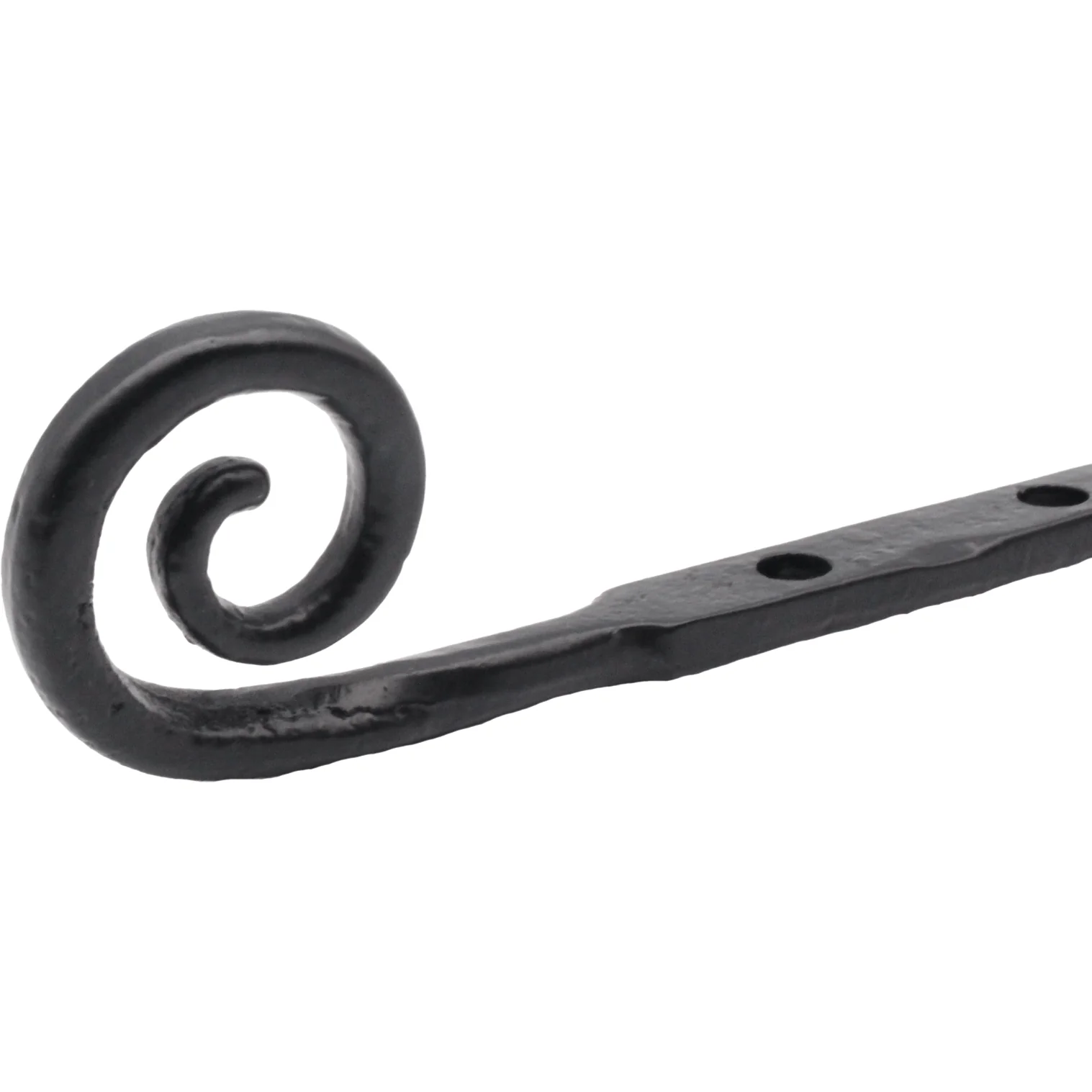 Curly Tail Casement Window Stay - 250mm - Black Antique Iron - Image 3