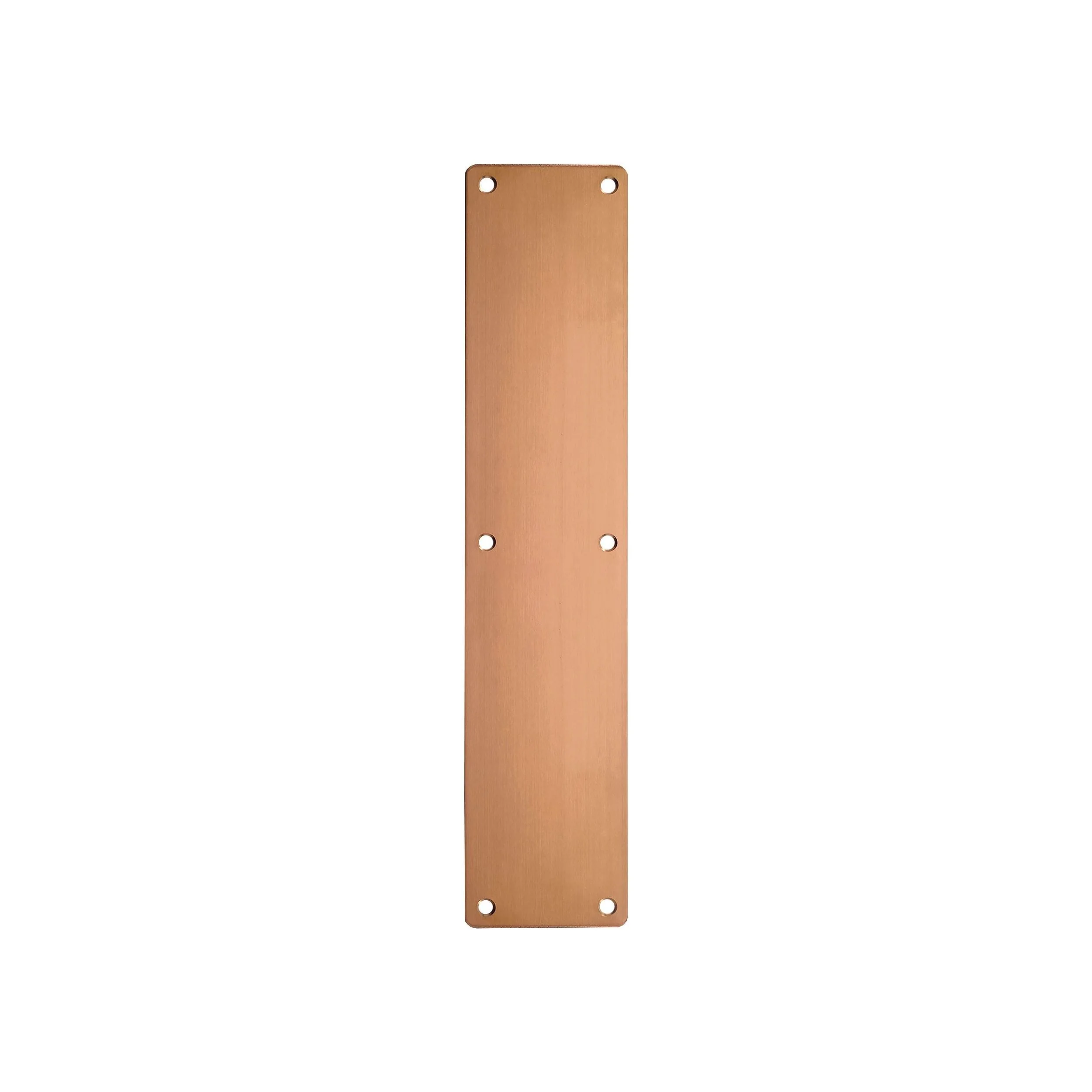 Door Finger Push Plate - 75mm x 350mm - Radius - PVD Bronze