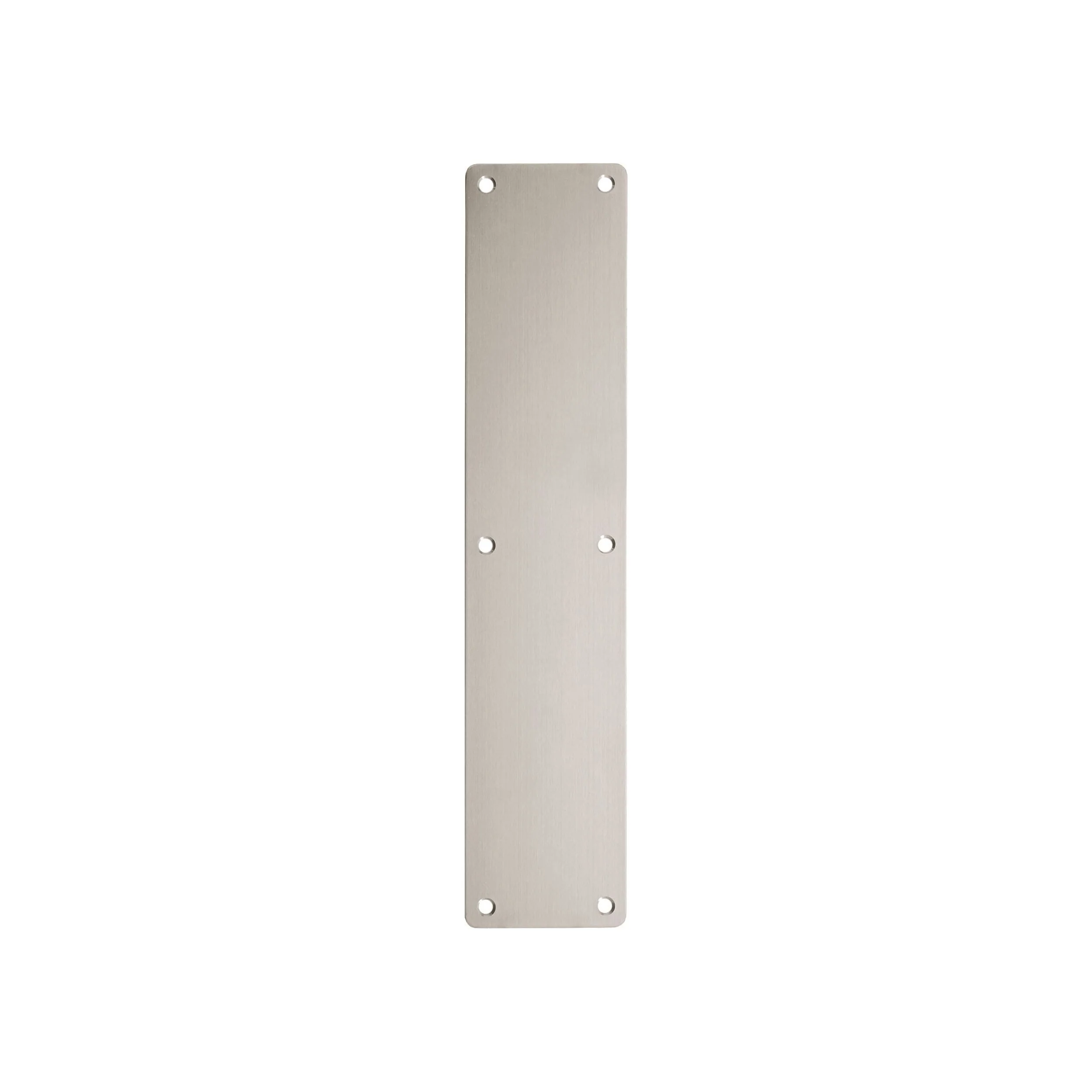 Door Finger Push Plate - 75mm x 350mm - Radius - Satin Stainless - Image 2