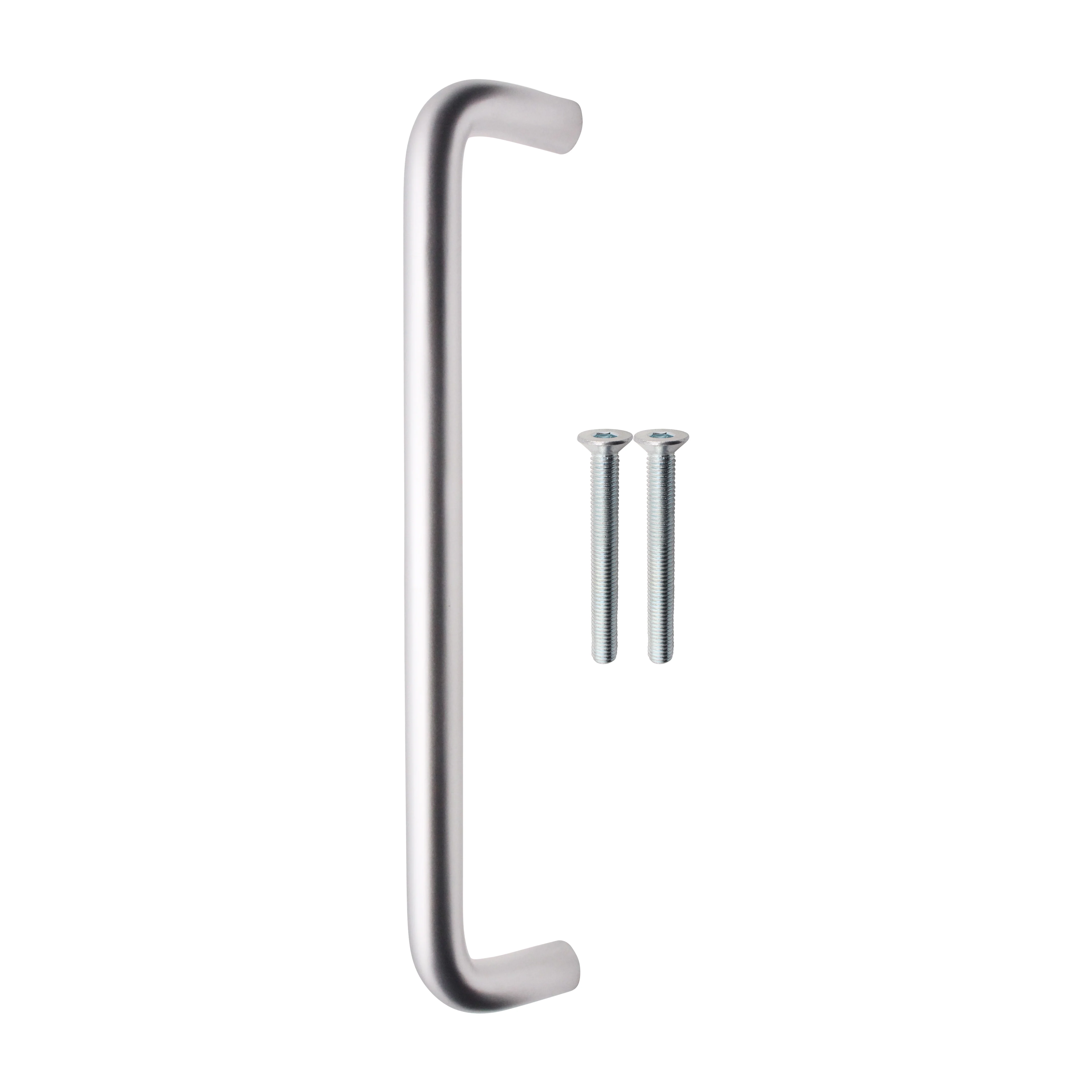 Bolt Fix Pull Handle - 300mm x 19mm - Satin Aluminium