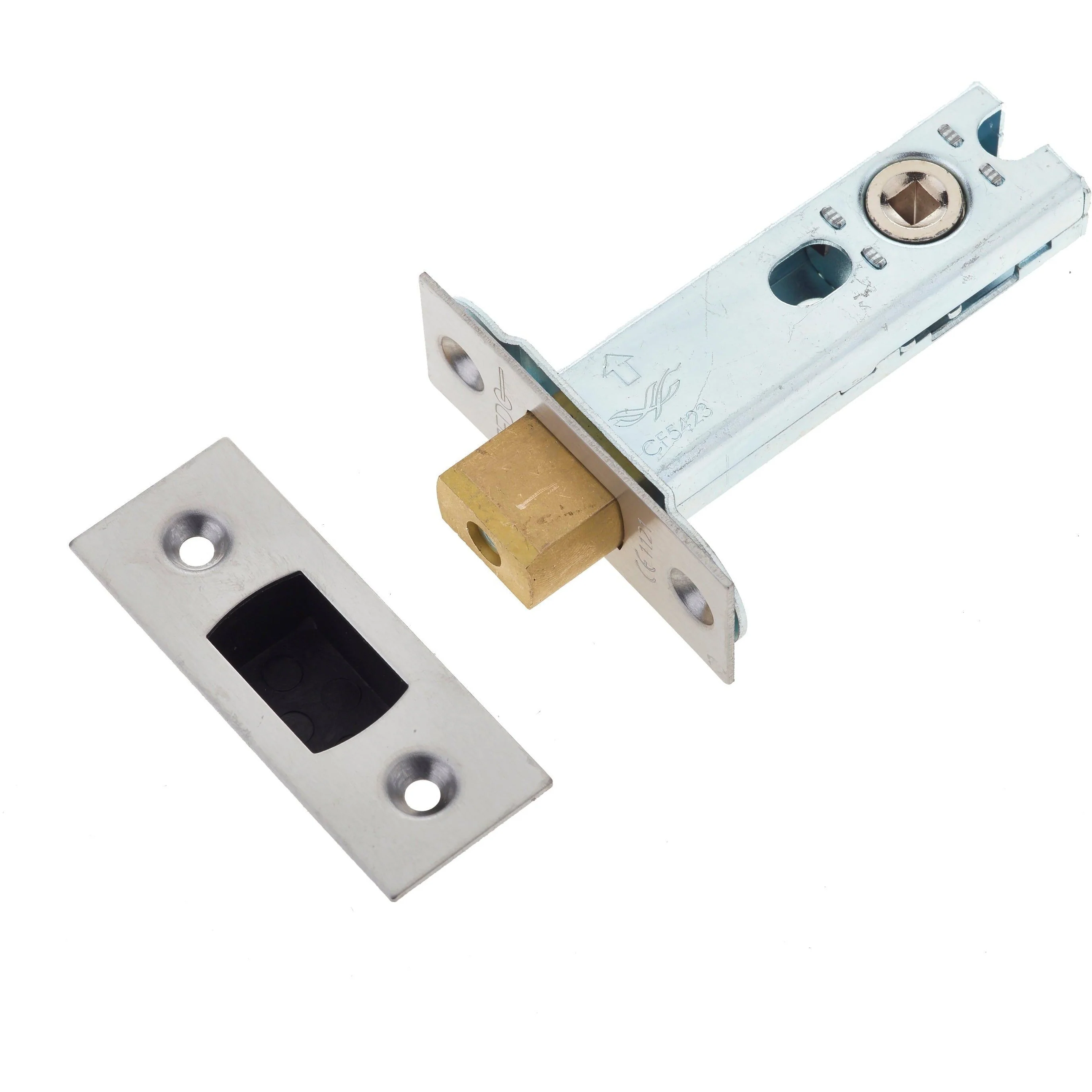 2.5 inch/64mm Tubular Deadbolt Bolt Through Fire Rated - 44mm Backset - Satin Stainless Steel - Image 2