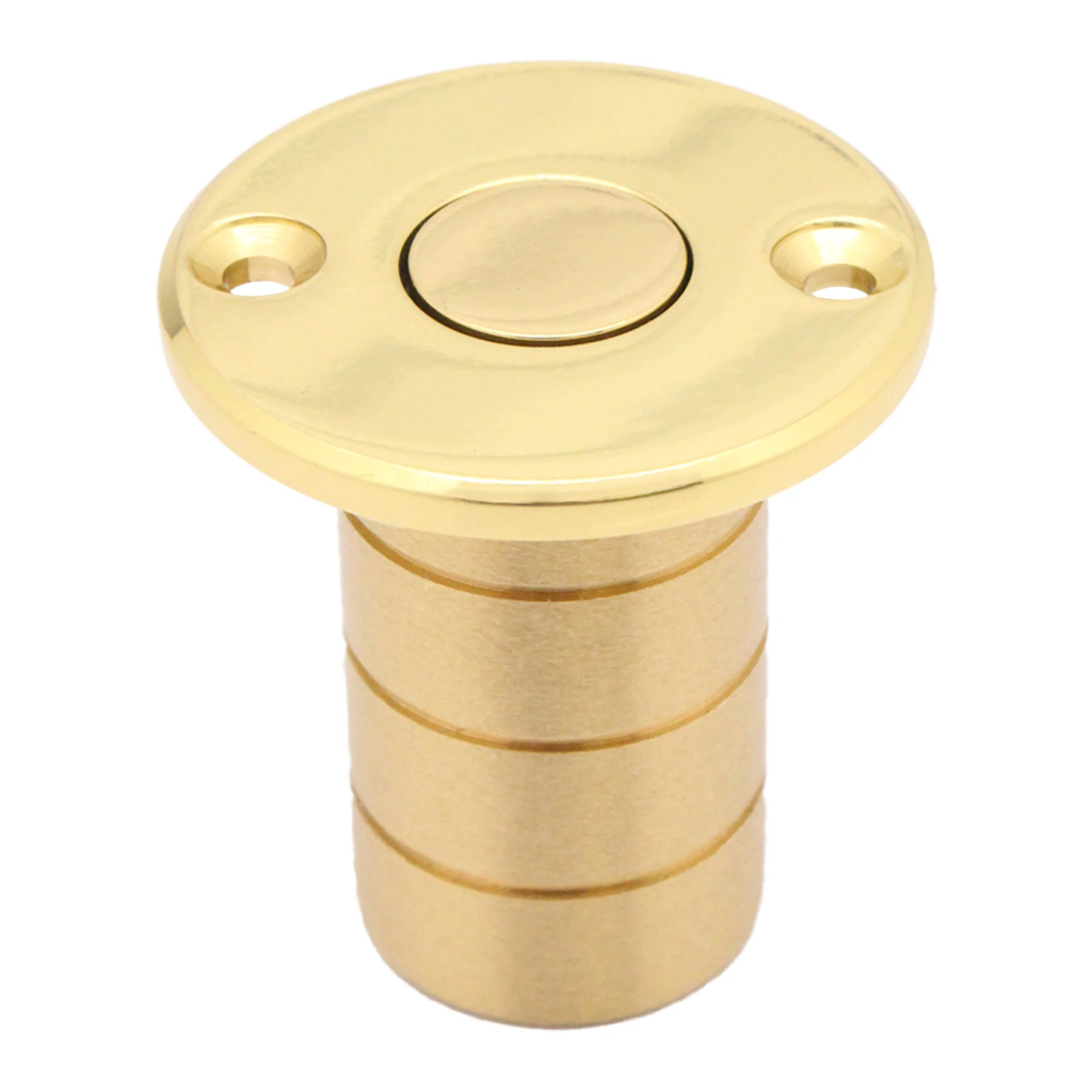 Brass Dust Socket for Flush Bolts - 20 x 35mm - Polished Brass