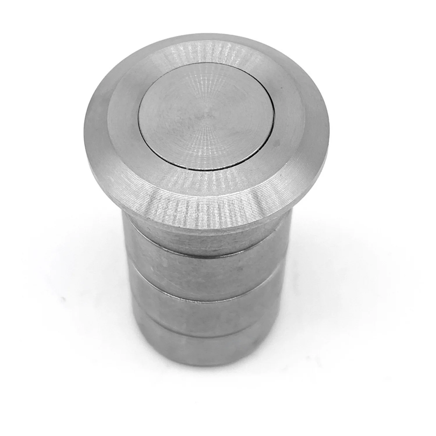 Brass Dust Socket for Flush Bolts - 20 x 25mm - Polished Chrome - Image 3