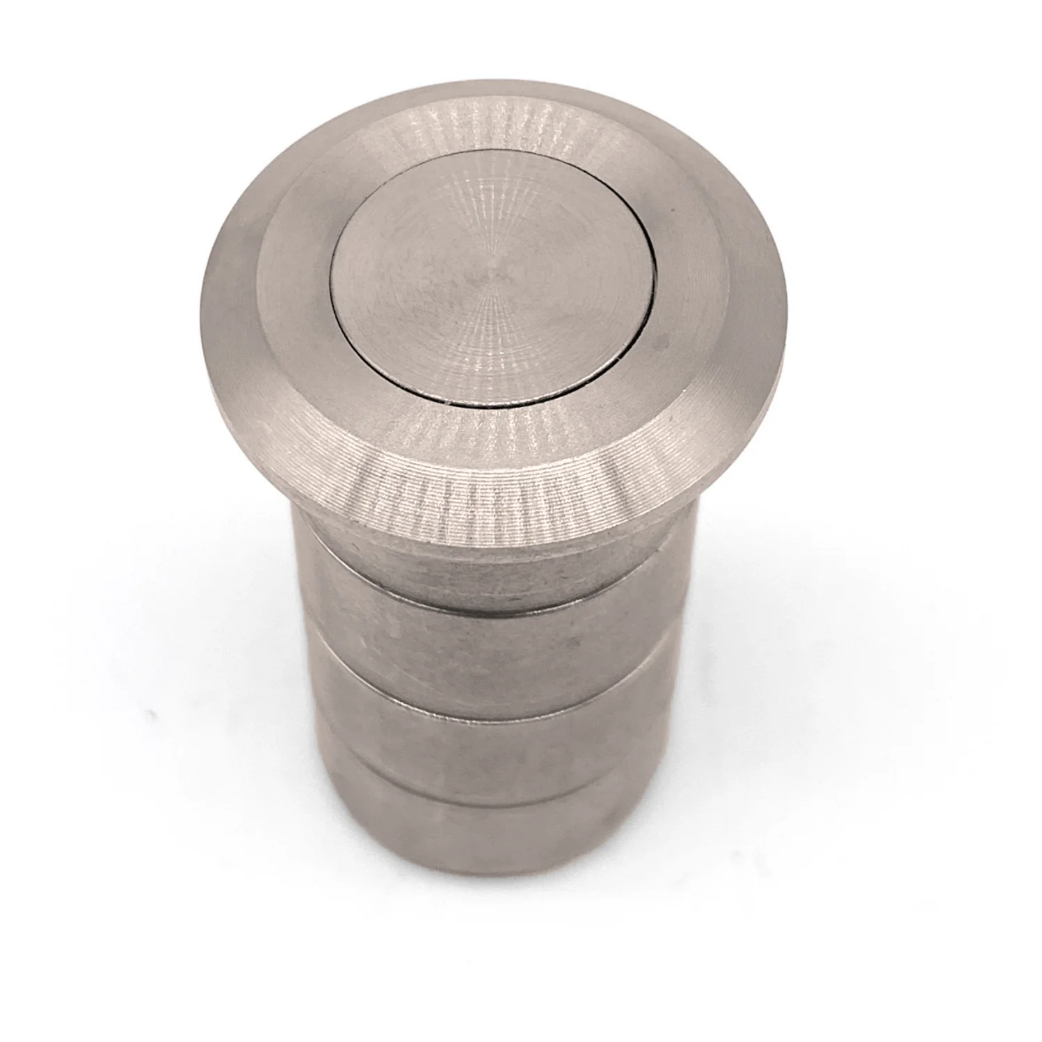 Brass Dust Socket for Flush Bolts - 20 x 25mm - Polished Nickel - Image 3