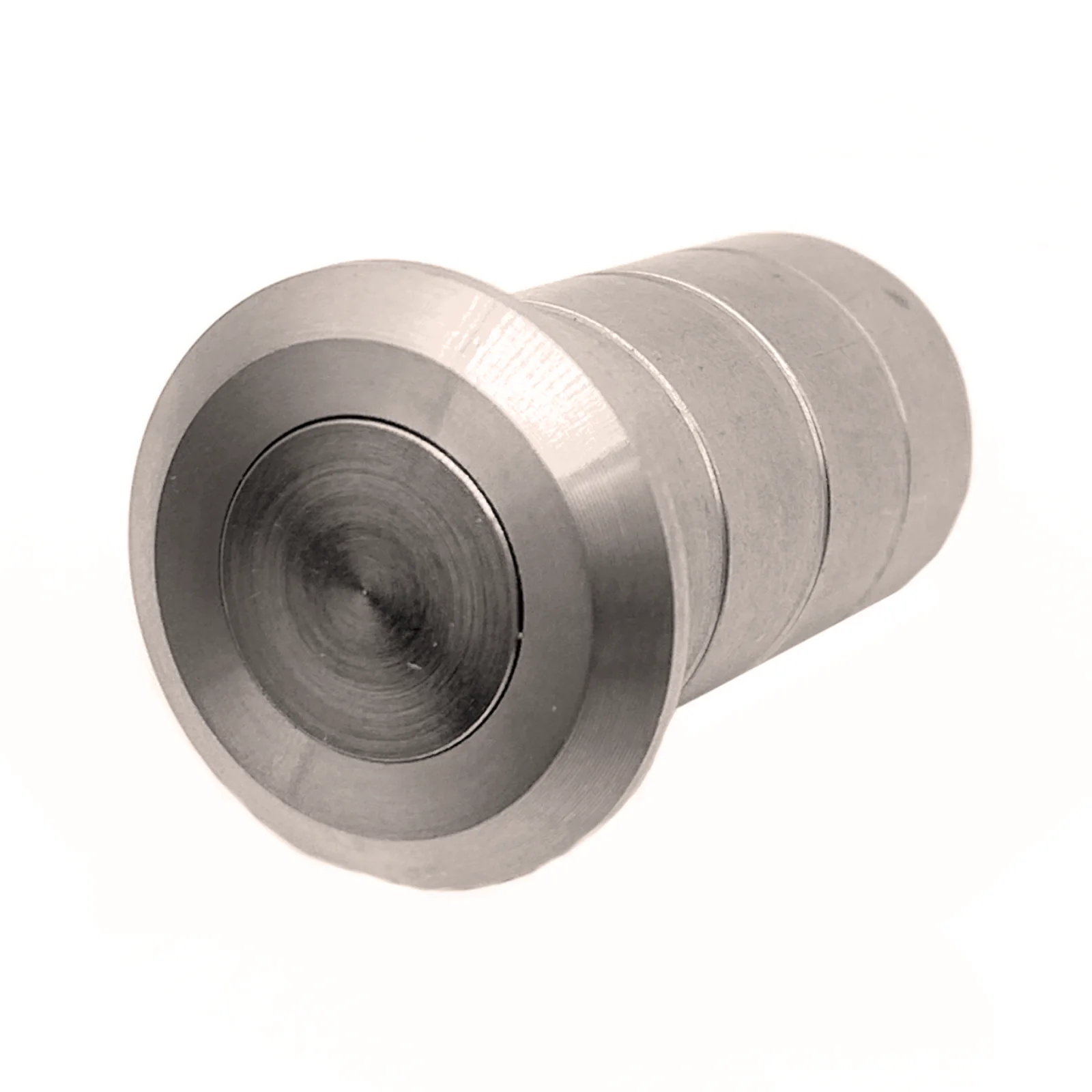 Brass Dust Socket for Flush Bolts - 20 x 25mm - Polished Nickel - Image 4