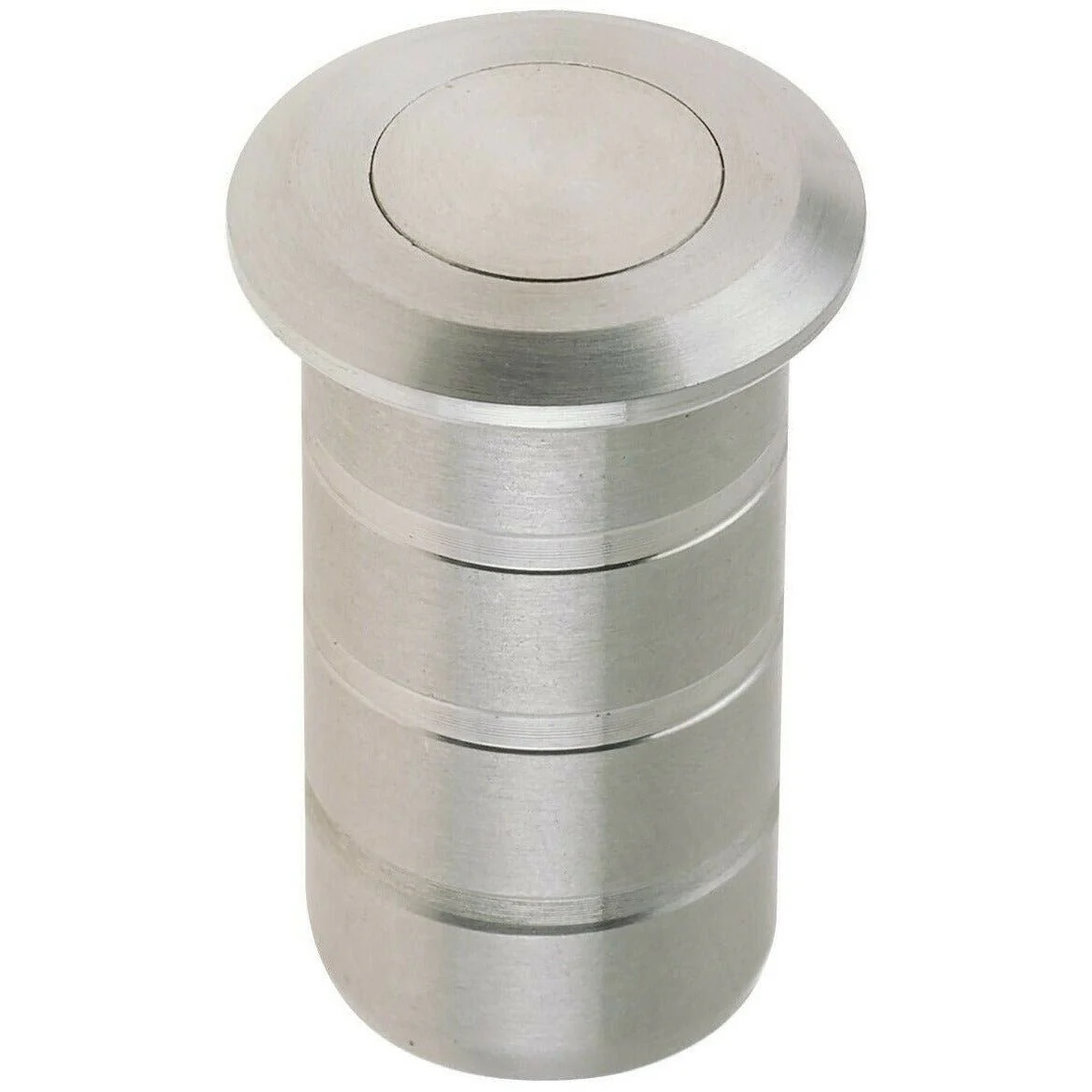 Brass Dust Socket for Flush Bolts - 20 x 25mm - Satin Nickel