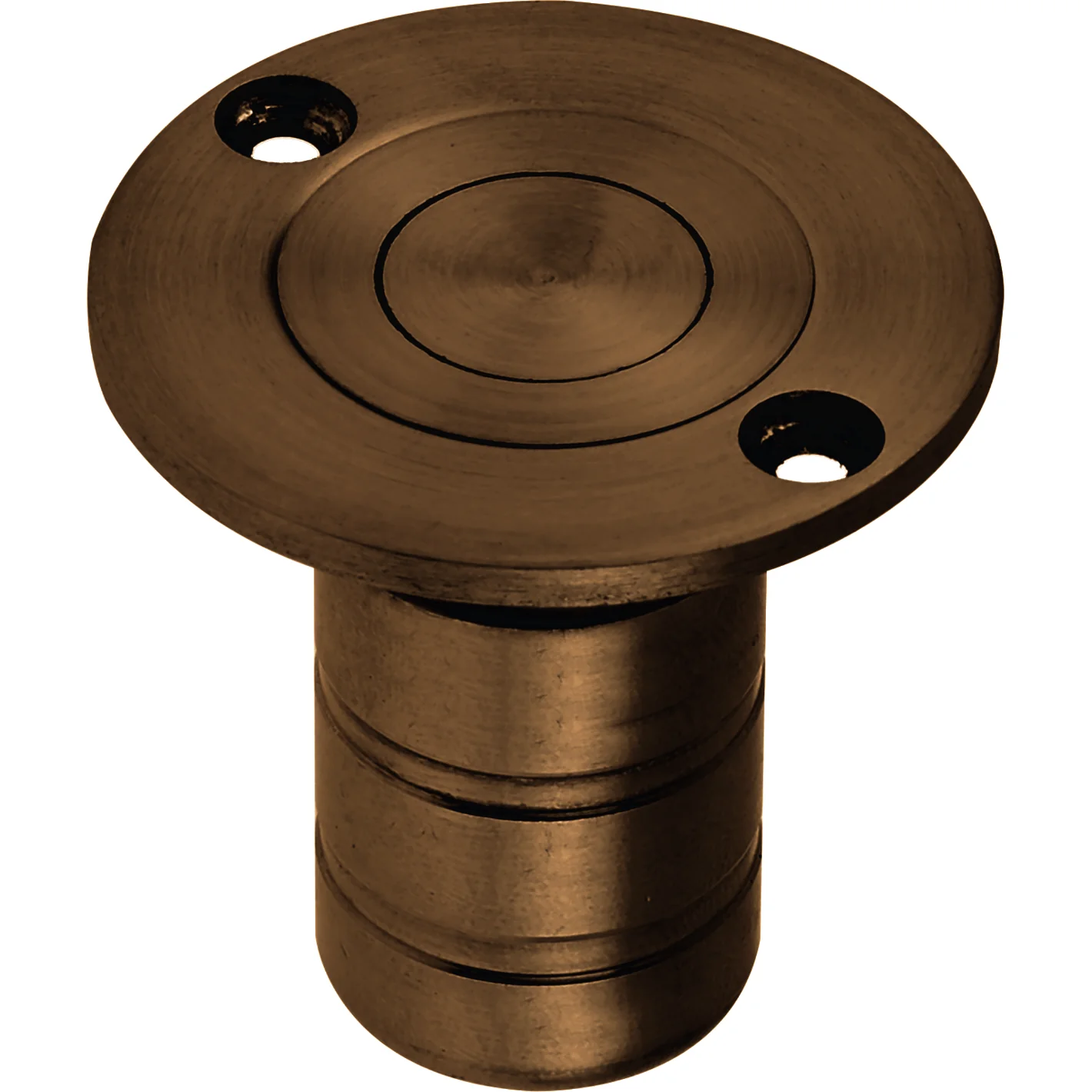 Brass Dust Socket for Flush Bolts - 20 x 38mm - Dark Bronze
