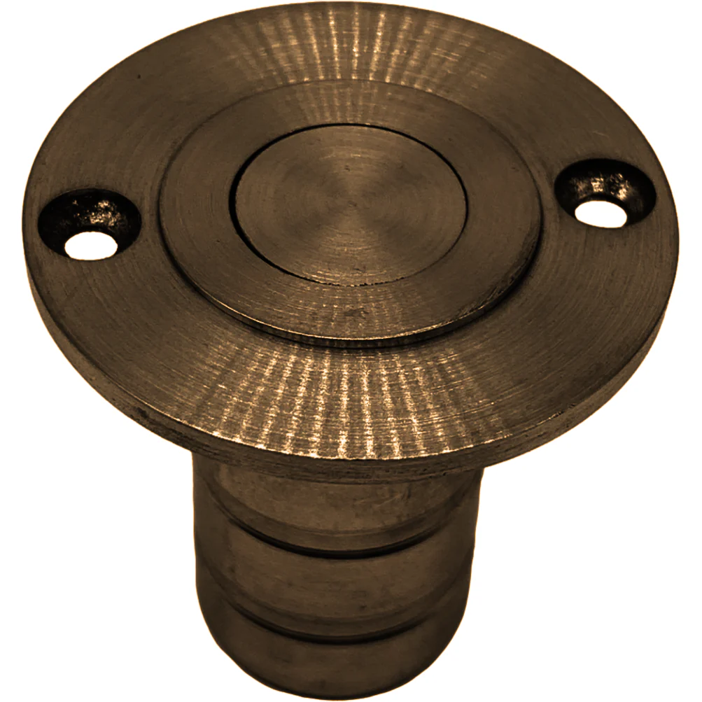 Brass Dust Socket for Flush Bolts - 20 x 38mm - Dark Bronze - Image 3