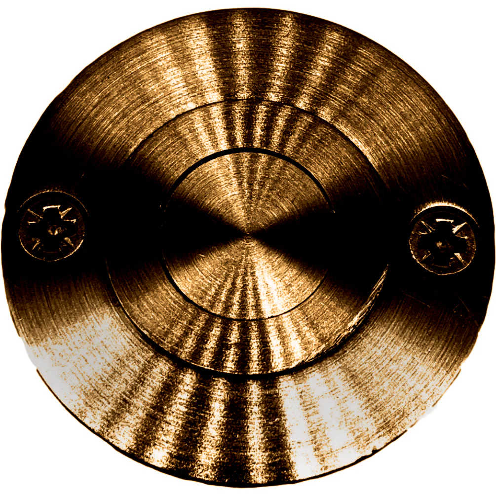 Brass Dust Socket for Flush Bolts - 20 x 38mm - Dark Bronze - Image 4