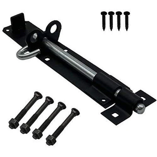 Heavy Duty Brenton Gate Padbolt - 200mm / 8 inch - Black