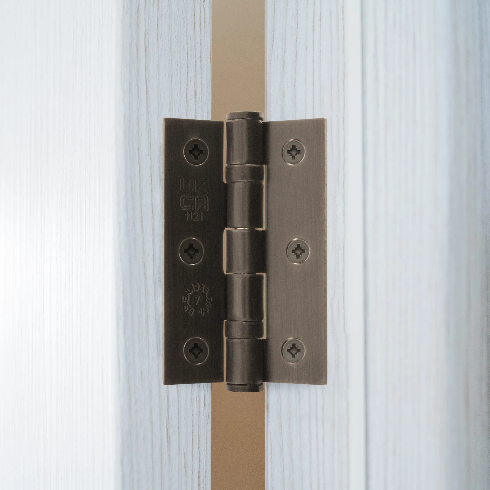 Bronze Fire Door Hinges - 3 Inch/76mm - Grade 7 Steel Ball Bearing - Pair - Image 5