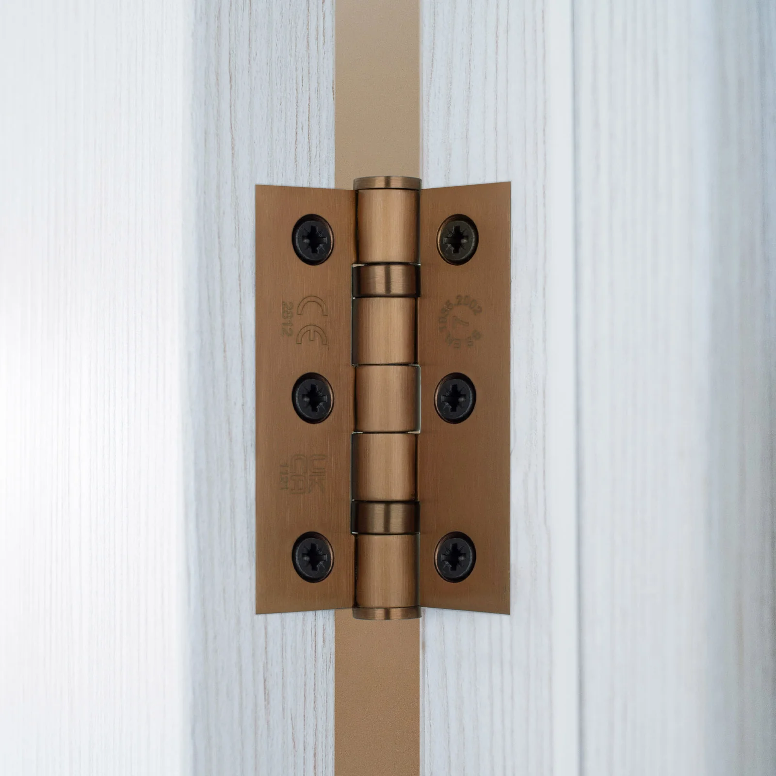 Bronze Fire Door Hinges - 3 Inch/76mm - Grade 7 Steel Ball Bearing - Pair - Image 5