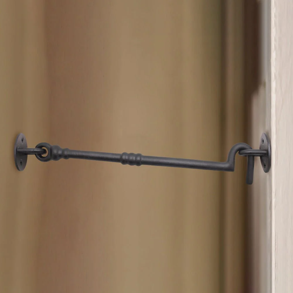 Heavy Duty Cabin Hook and Eye - 300mm - Black - Image 5