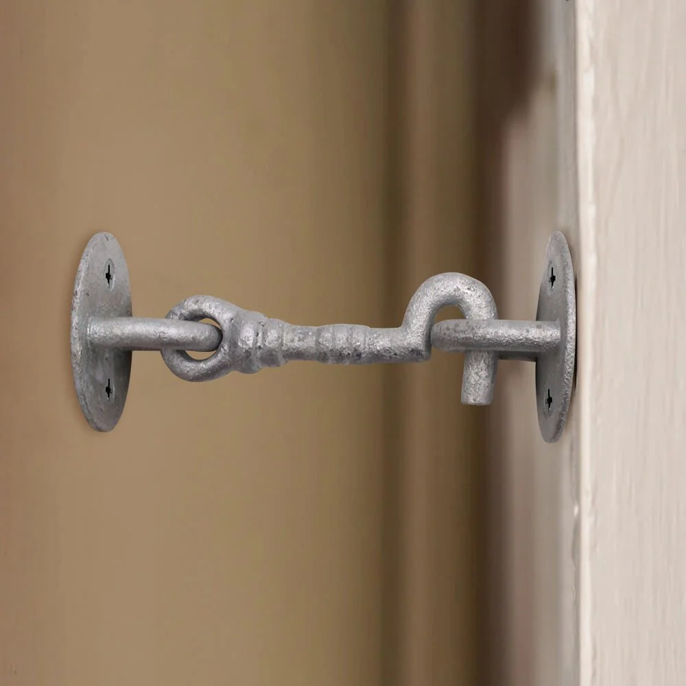 Heavy Duty Cabin Hook and Eye -  75mm - Galvanised - Image 5