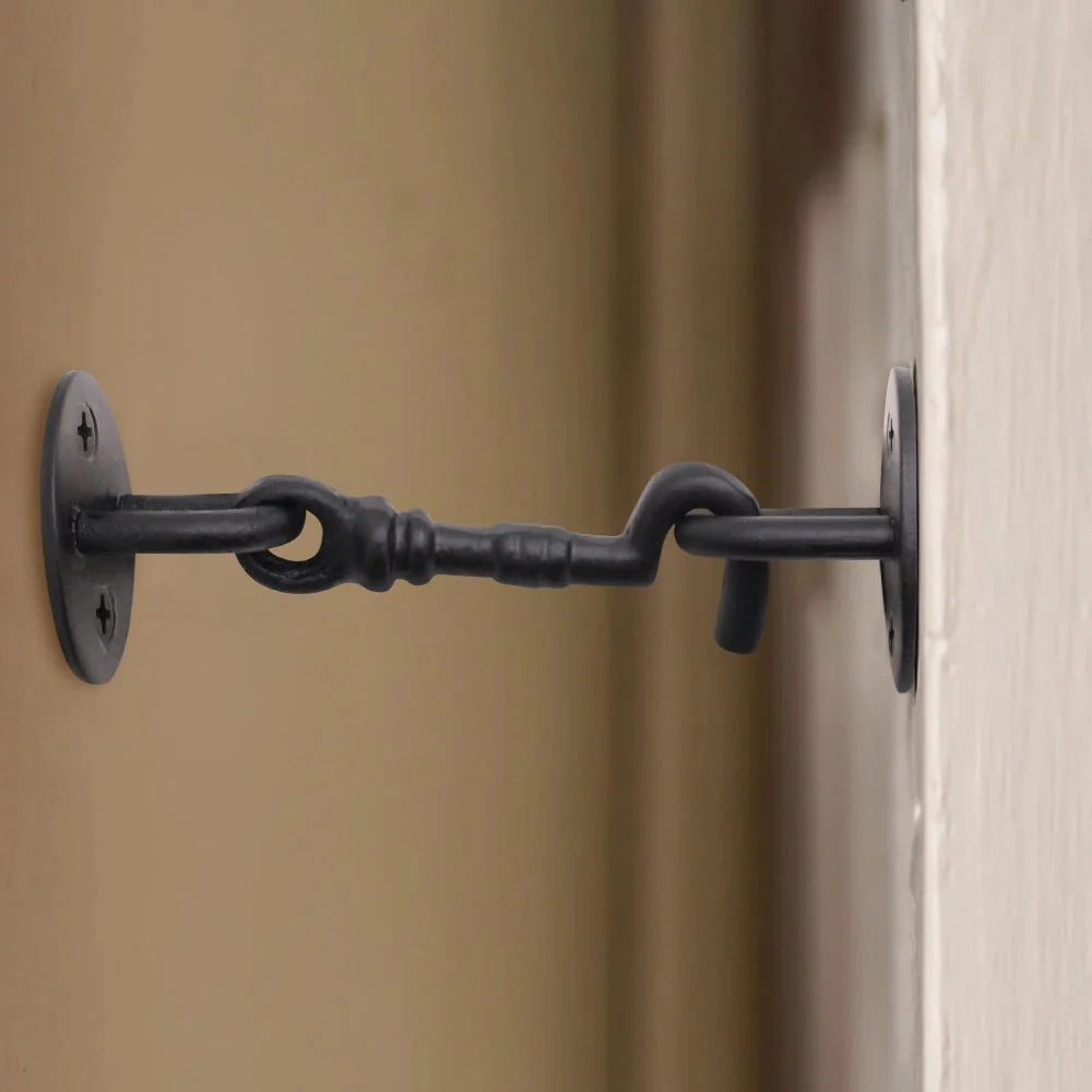 Heavy Duty Cabin Hook and Eye - 100mm - Black - Image 5